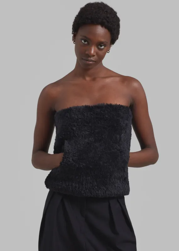 JW Anderson Front Pocket Bandeau Top - Black sold by Frankie Shop