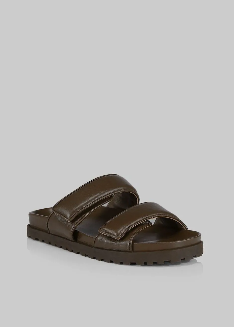 GIA x Pernille Leather Slide Sandals - Brown sold by Frankie Shop product image thumbnail 3