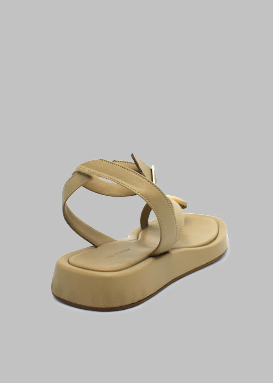 GIA x RHW Rosie Flat Wrap Sandal - Taupe sold by Frankie Shop product image thumbnail 3