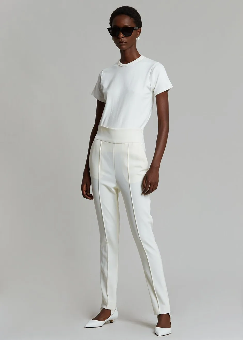 Loulou Studio Pinzon Stirrup Pants - Ivory sold by Frankie Shop product image thumbnail 4