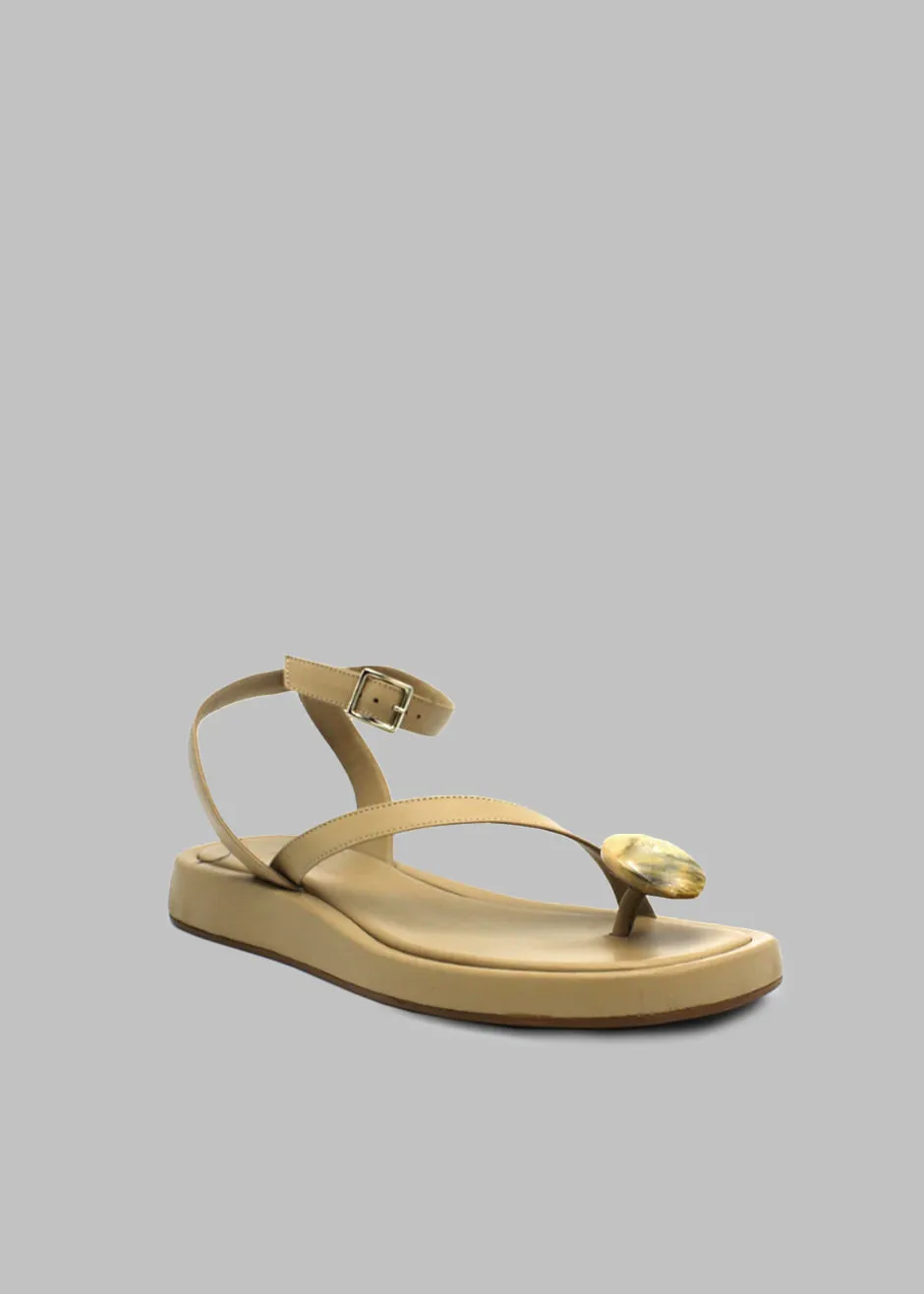 GIA x RHW Rosie Flat Wrap Sandal - Taupe sold by Frankie Shop product image thumbnail 2