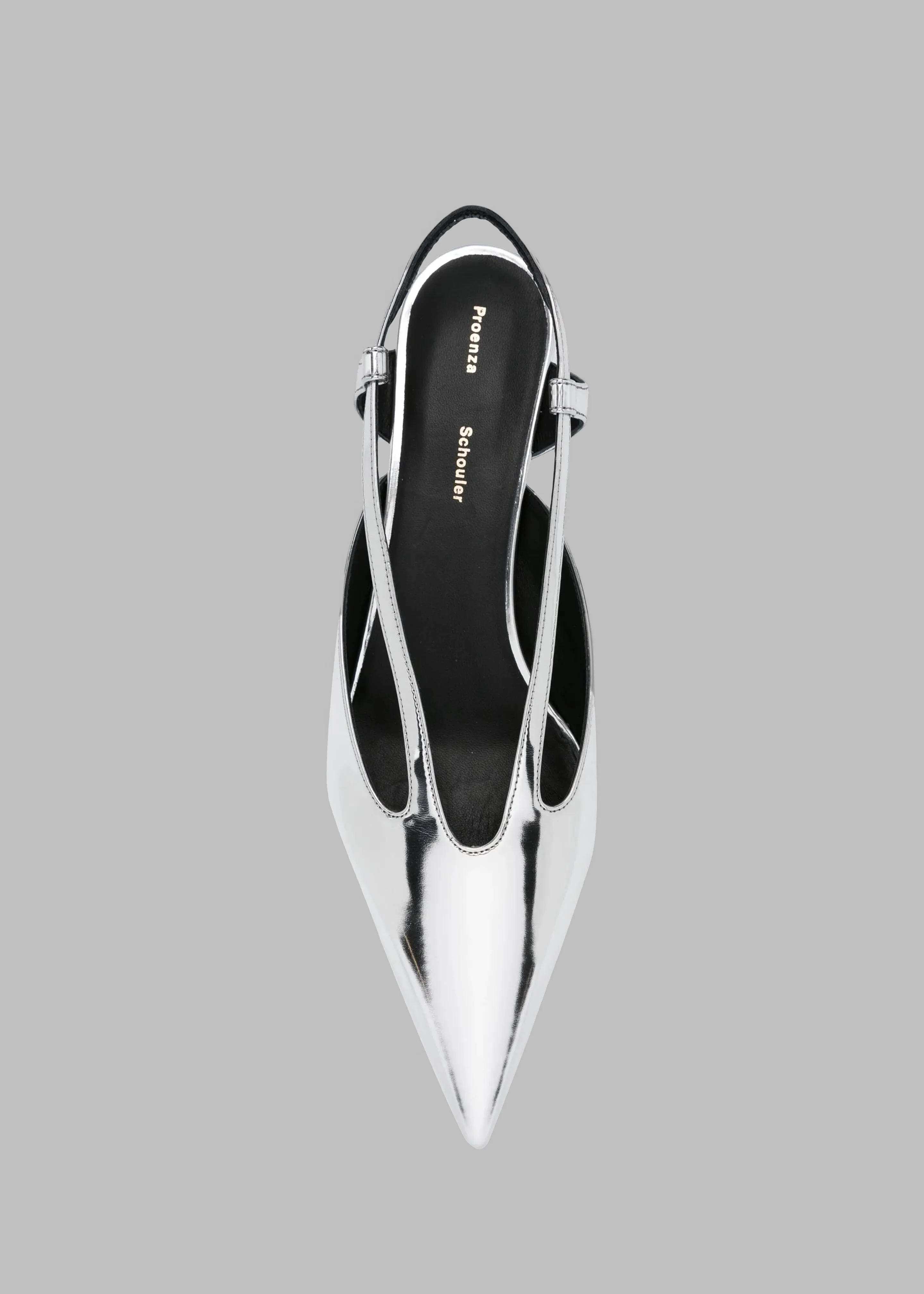 Proenza Schouler Point Slingback Pumps - Silver sold by Frankie Shop product image thumbnail 3