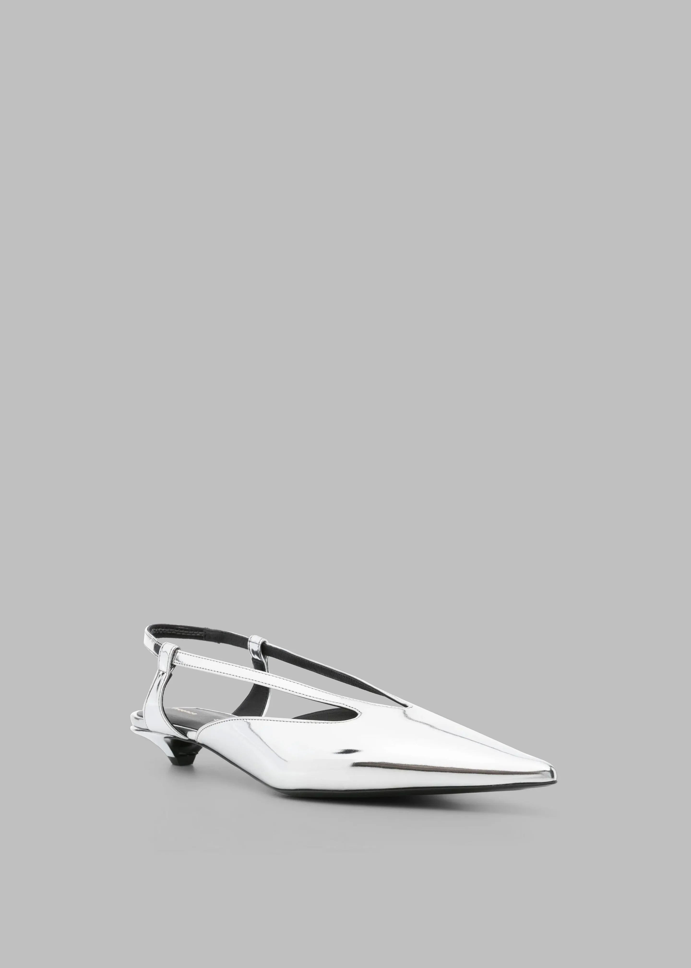 Proenza Schouler Point Slingback Pumps - Silver sold by Frankie Shop product image thumbnail 5