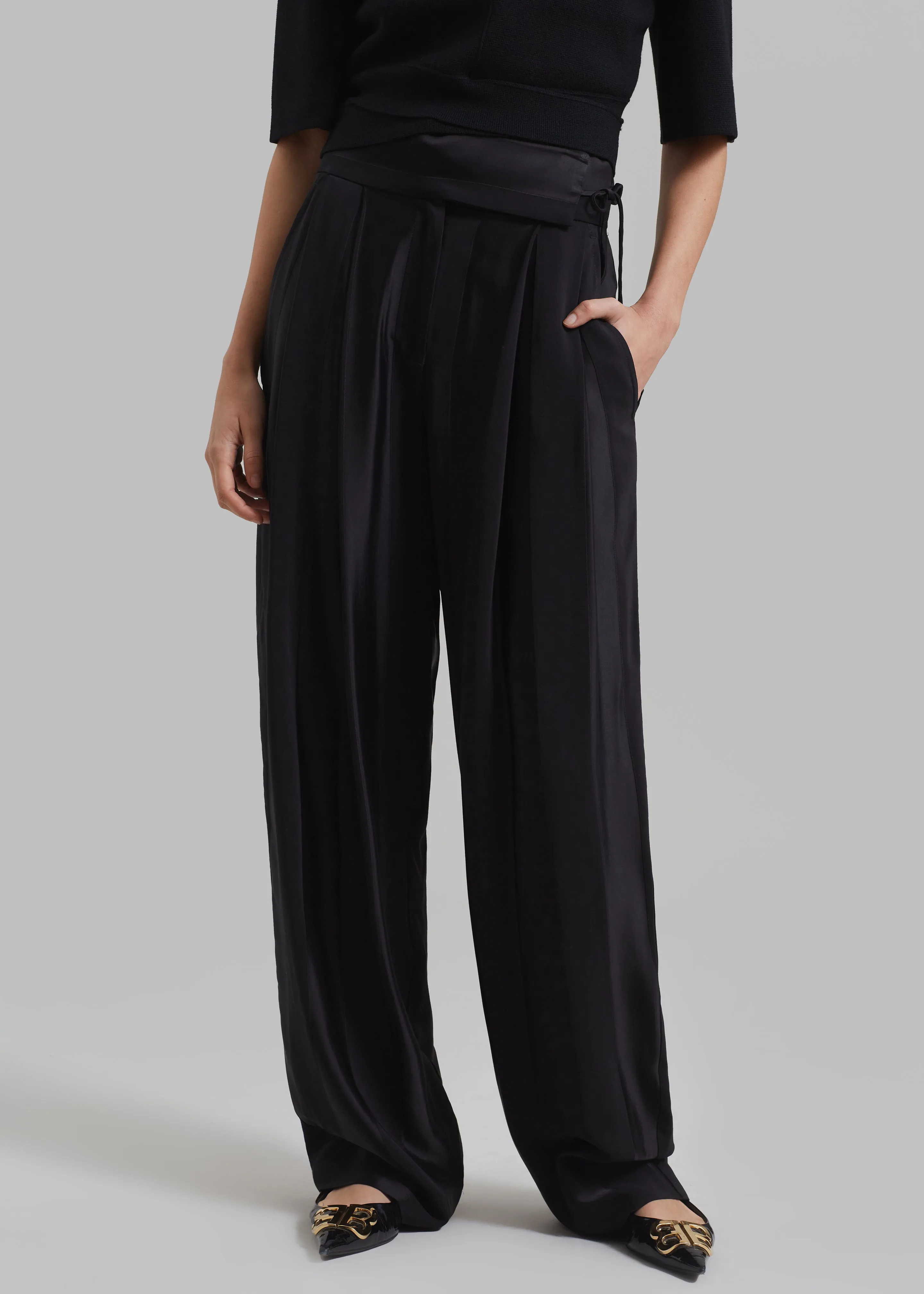 Esse Studios Modus Band Trousers - Black sold by Frankie Shop product image thumbnail 2