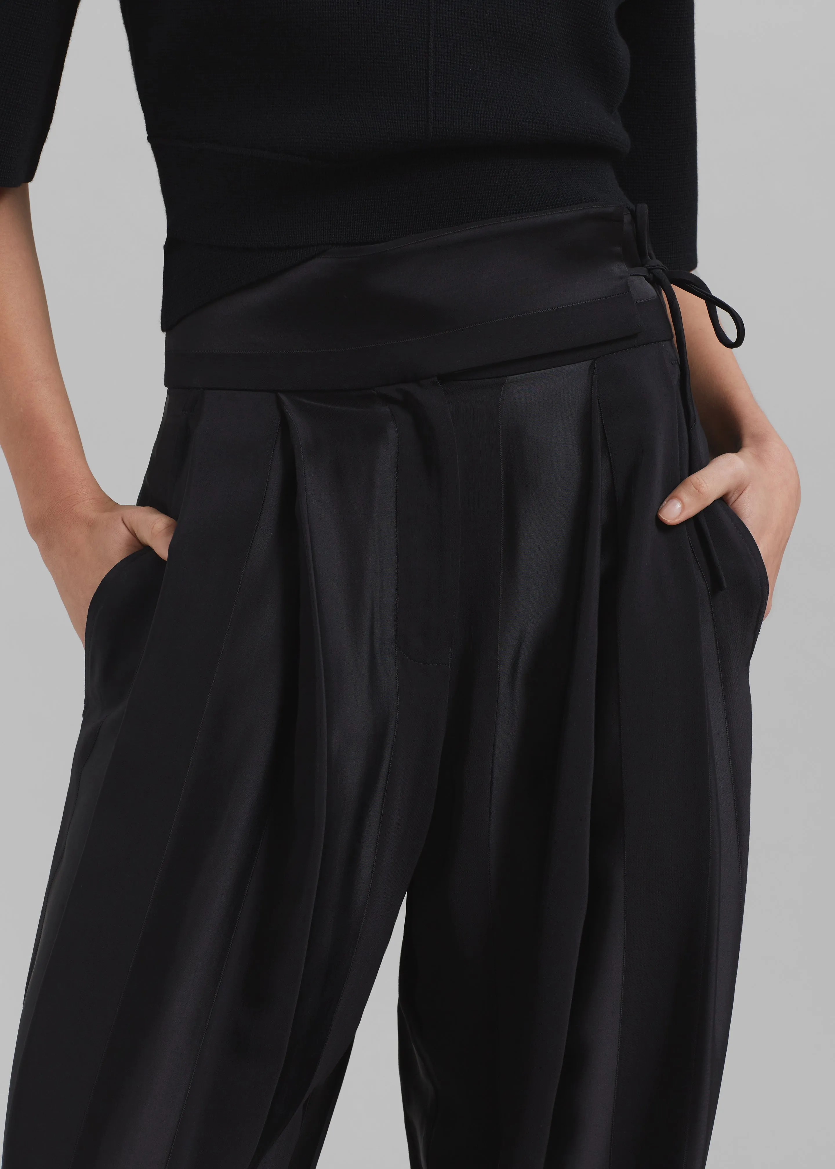 Esse Studios Modus Band Trousers - Black sold by Frankie Shop product image thumbnail 3