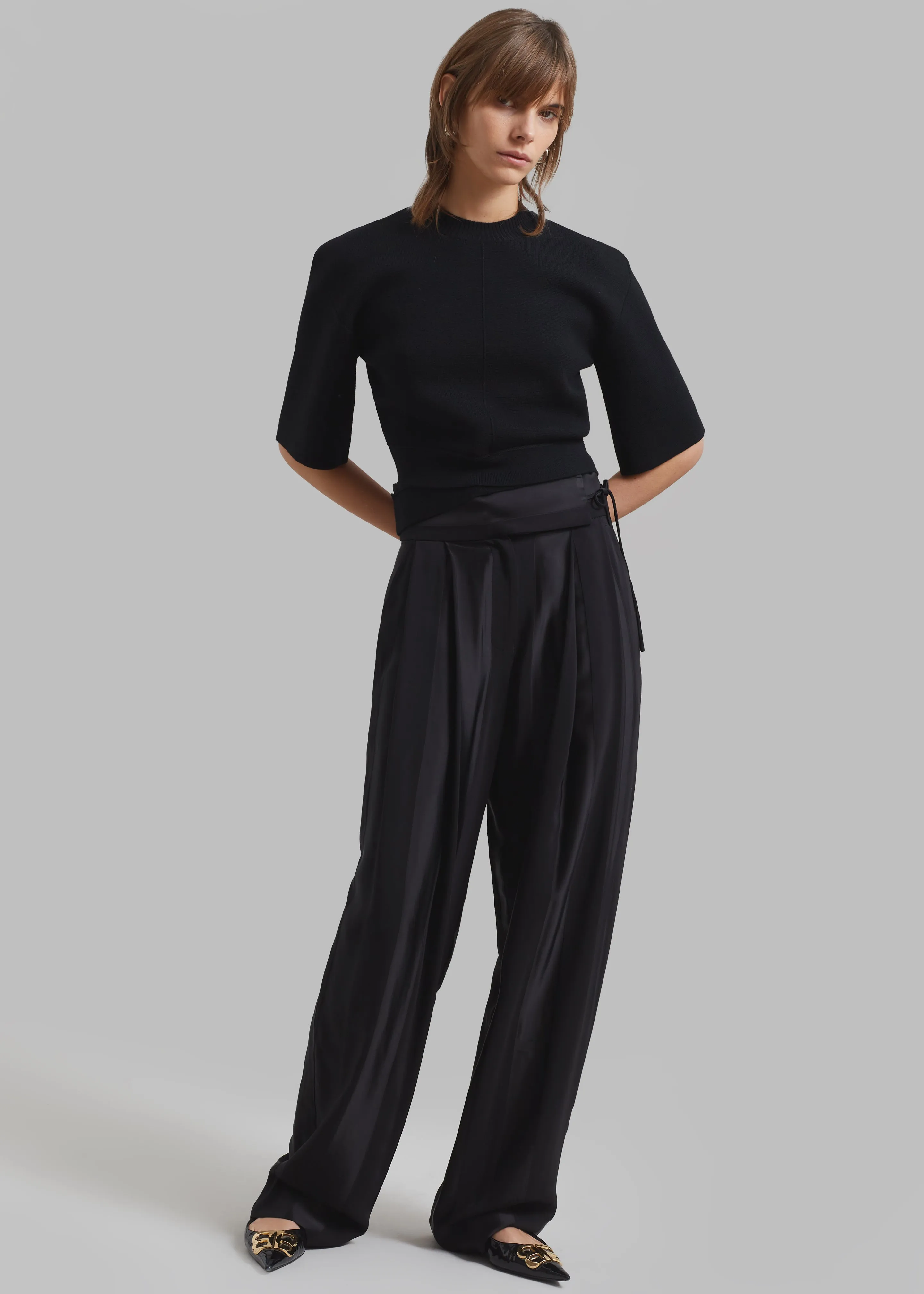 Esse Studios Modus Band Trousers - Black sold by Frankie Shop