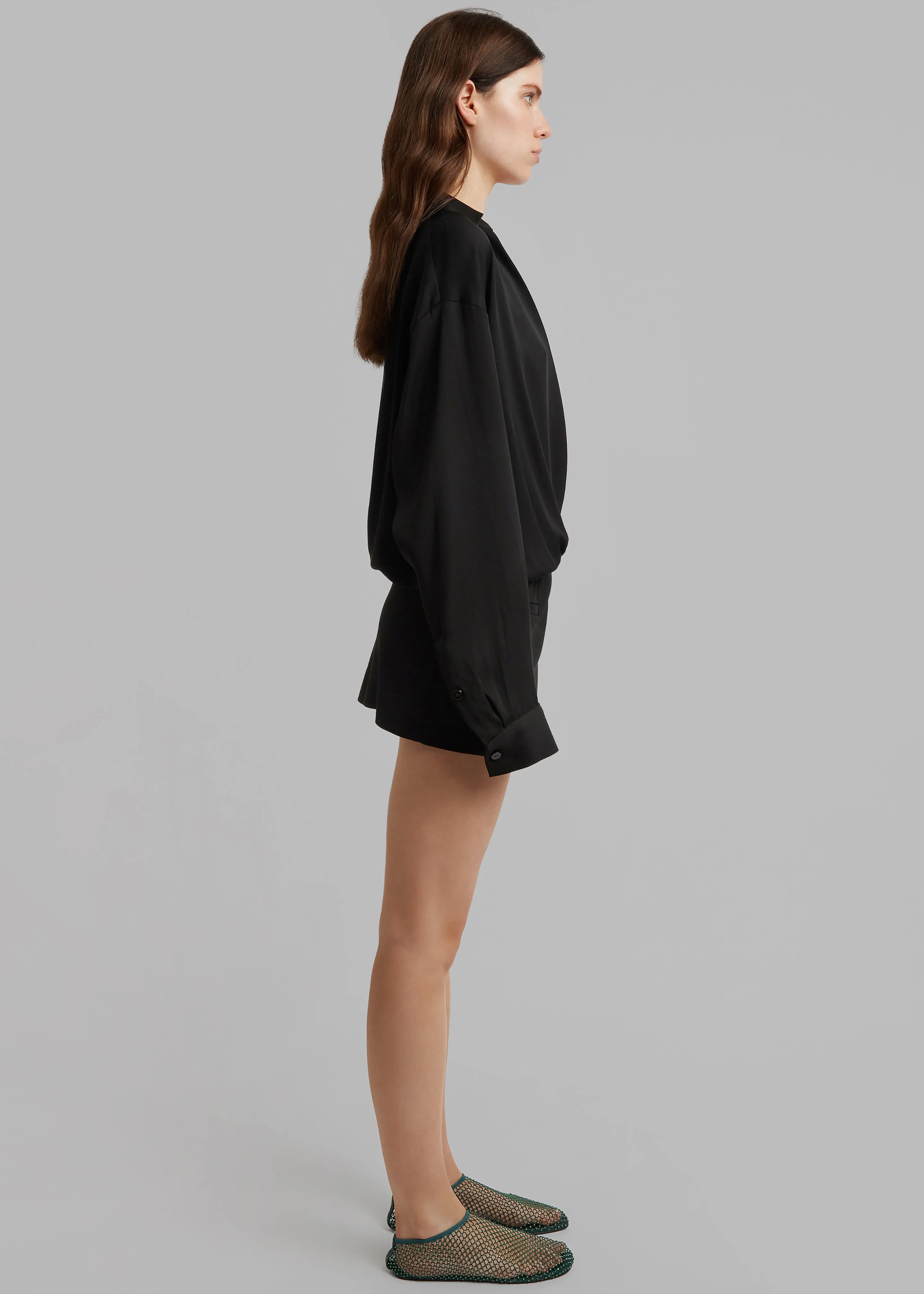 Christopher Esber Aulenti Micro Shirt Dress - Black sold by Frankie Shop product image thumbnail 3
