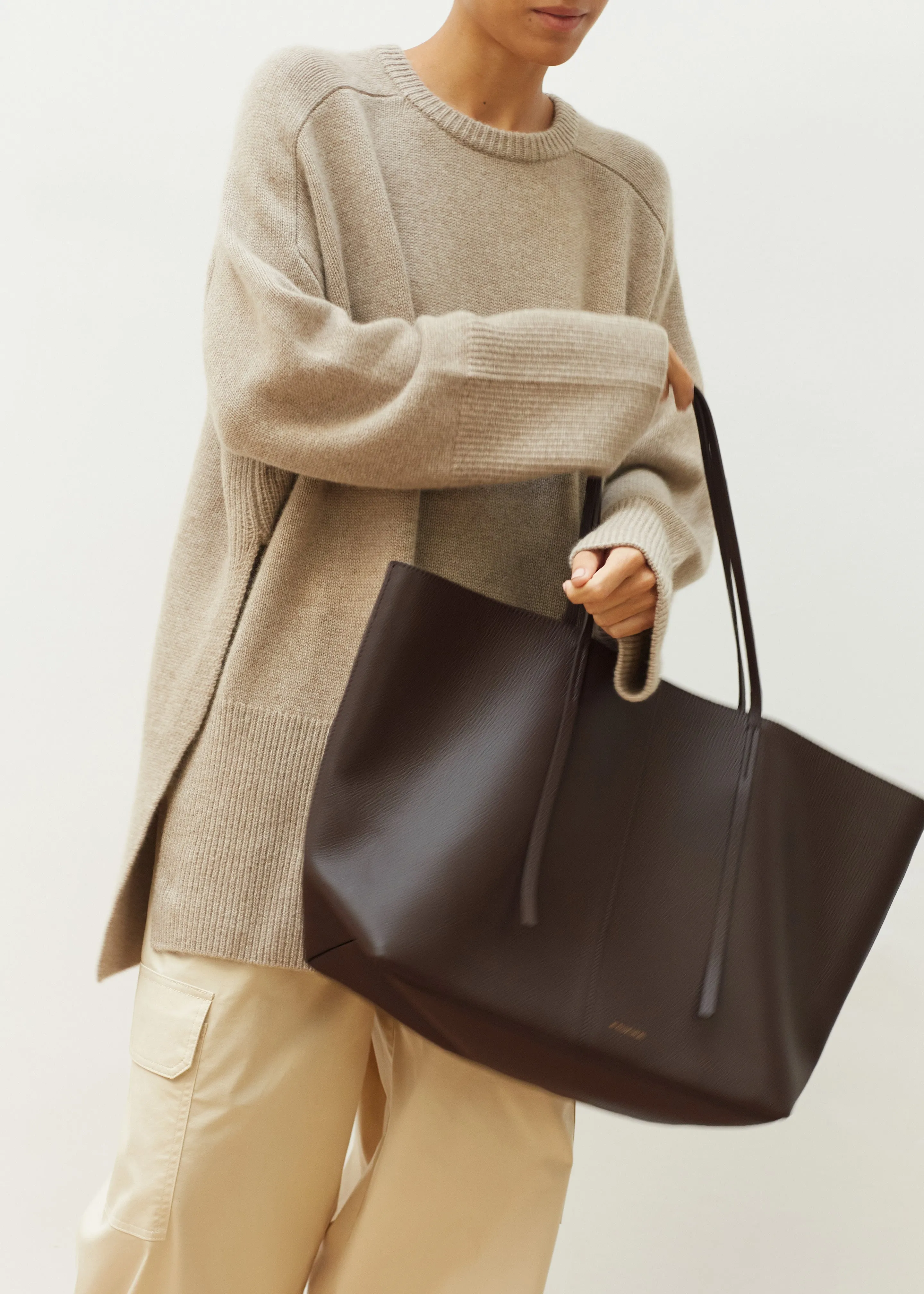 By Malene Birger Abilla Leather Tote - Coffee Bean sold by Frankie Shop product image thumbnail 3