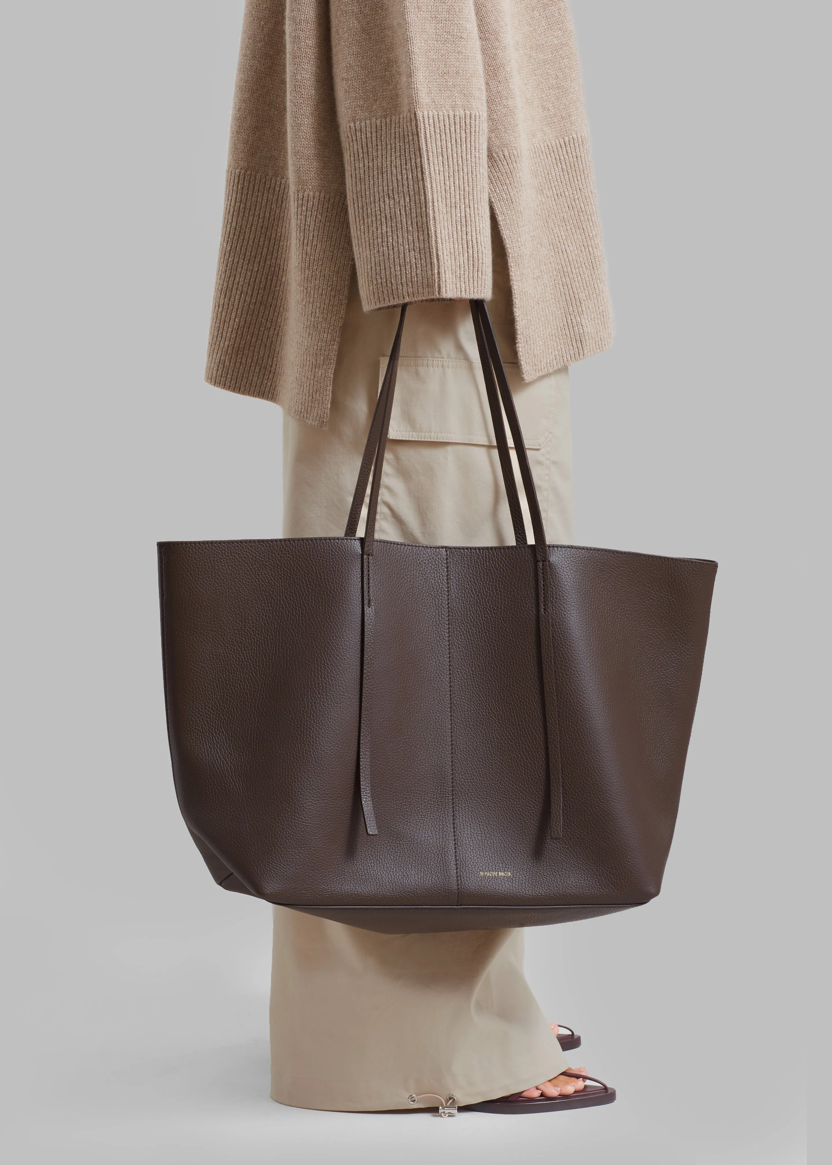 By Malene Birger Abilla Leather Tote - Coffee Bean sold by Frankie Shop product image thumbnail 2
