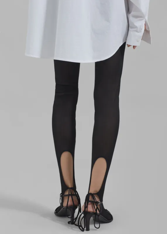 Low Classic Hole Point Leggings - Black sold by Frankie Shop