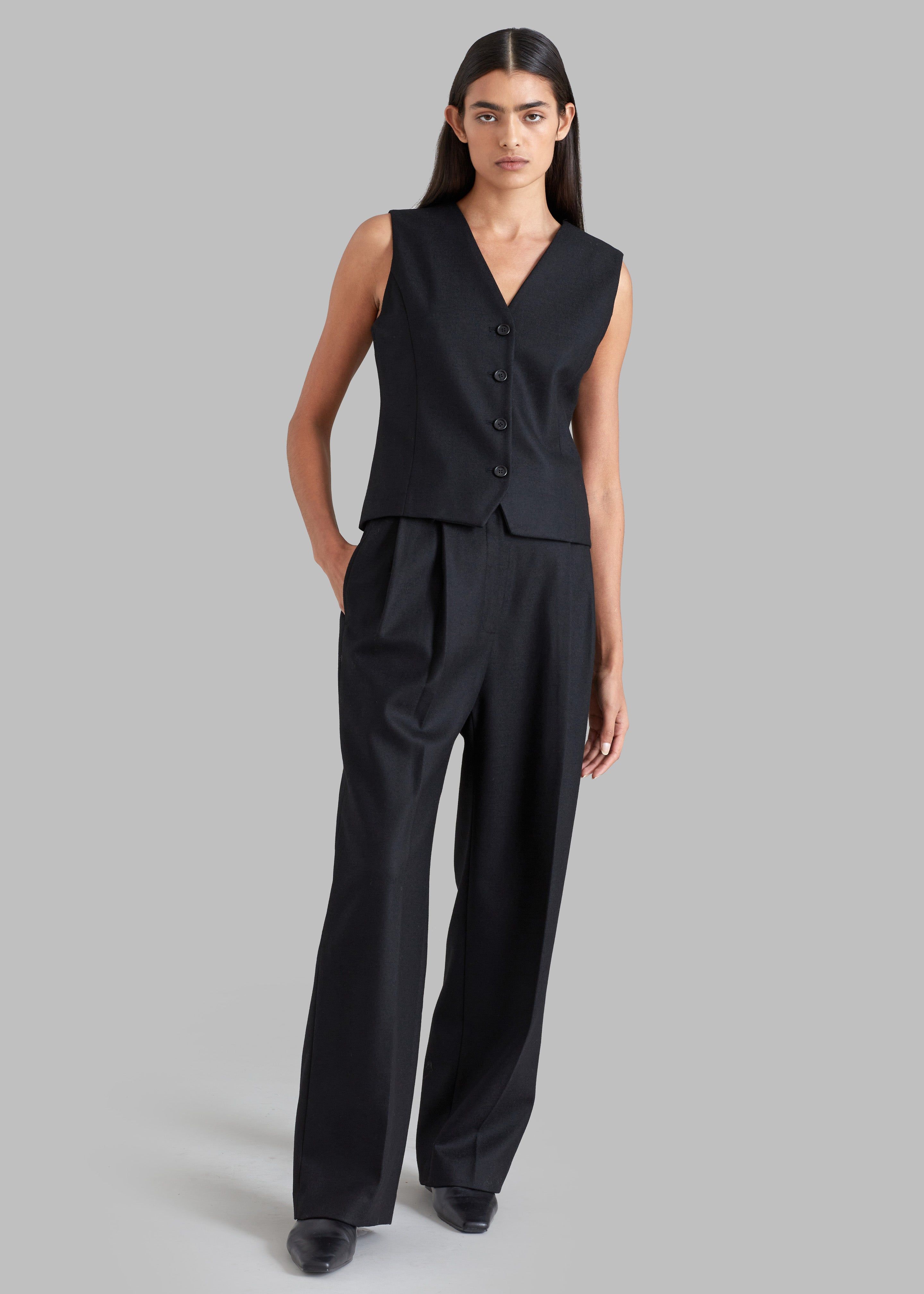 Eleanor Wool Vest - Black sold by Frankie Shop