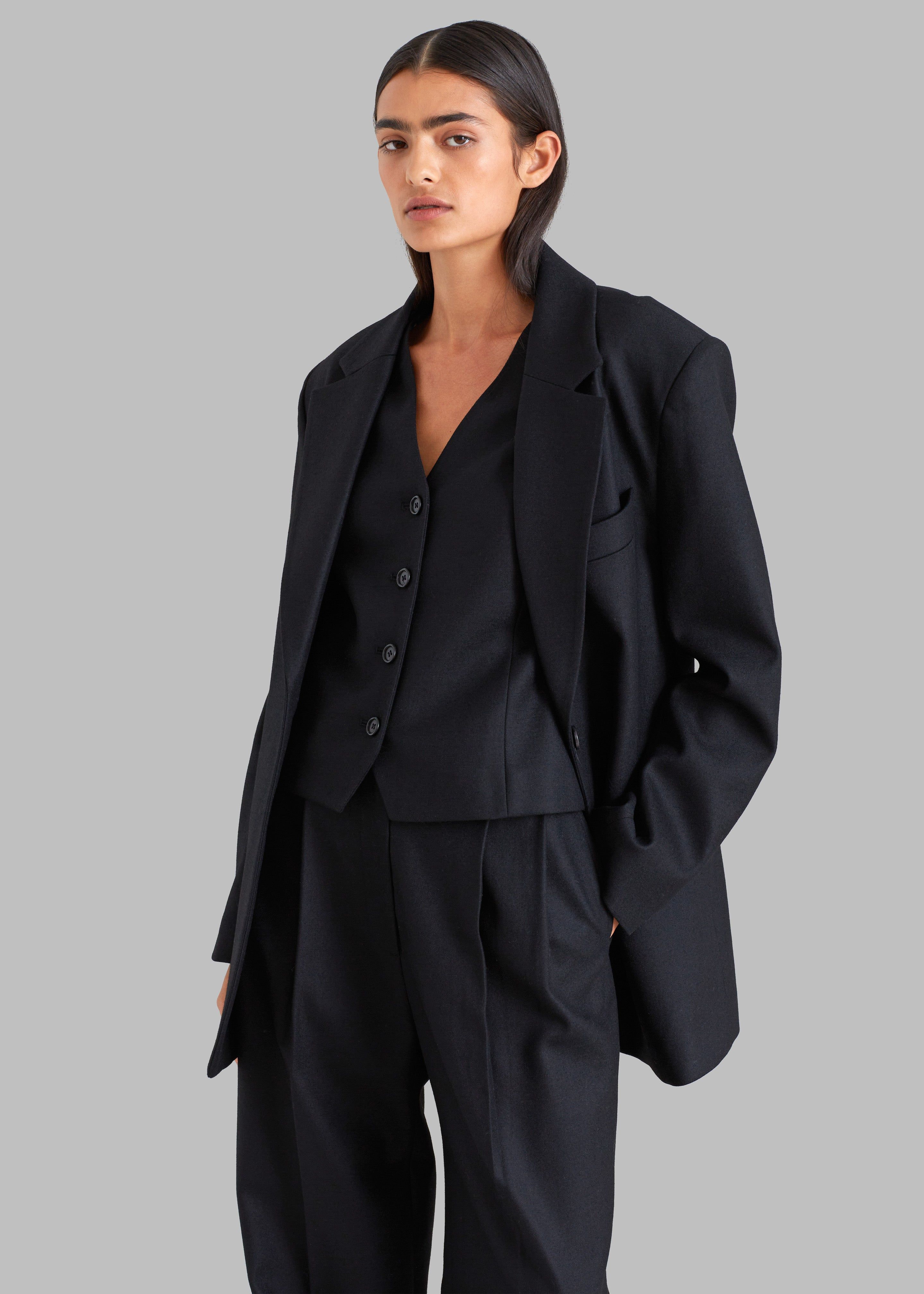 Eleanor Wool Vest - Black sold by Frankie Shop product image thumbnail 3