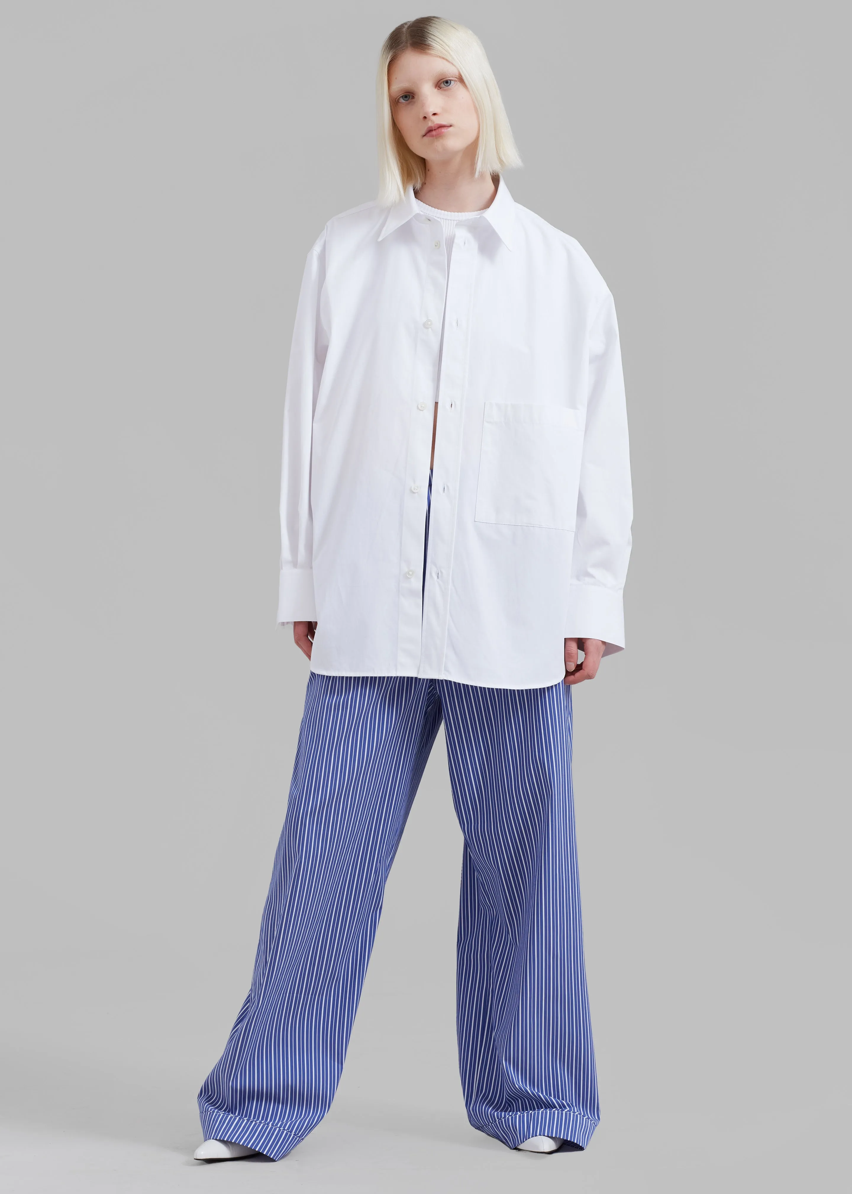 Róhe Unisex Classic Shirt - White sold by Frankie Shop