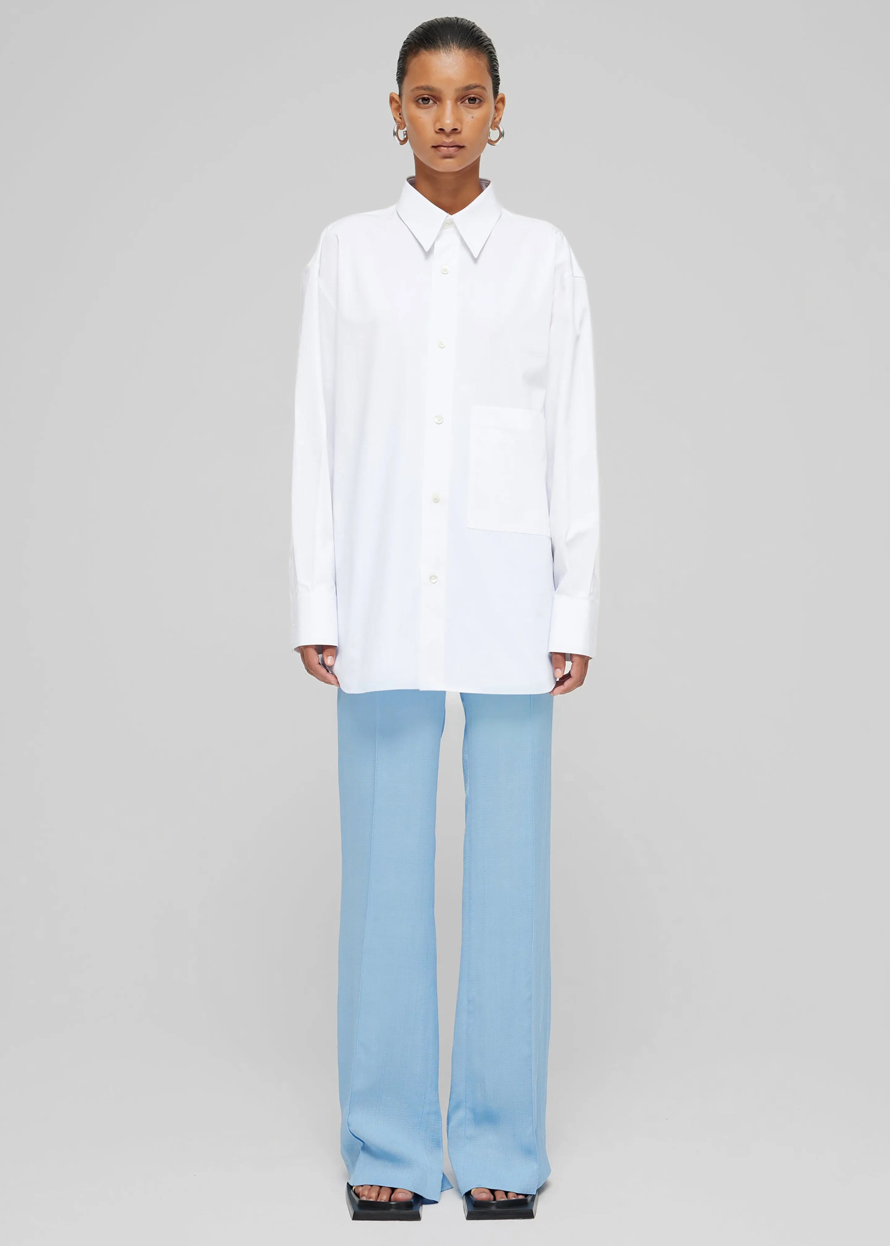 Róhe Unisex Classic Shirt - White sold by Frankie Shop product image thumbnail 4