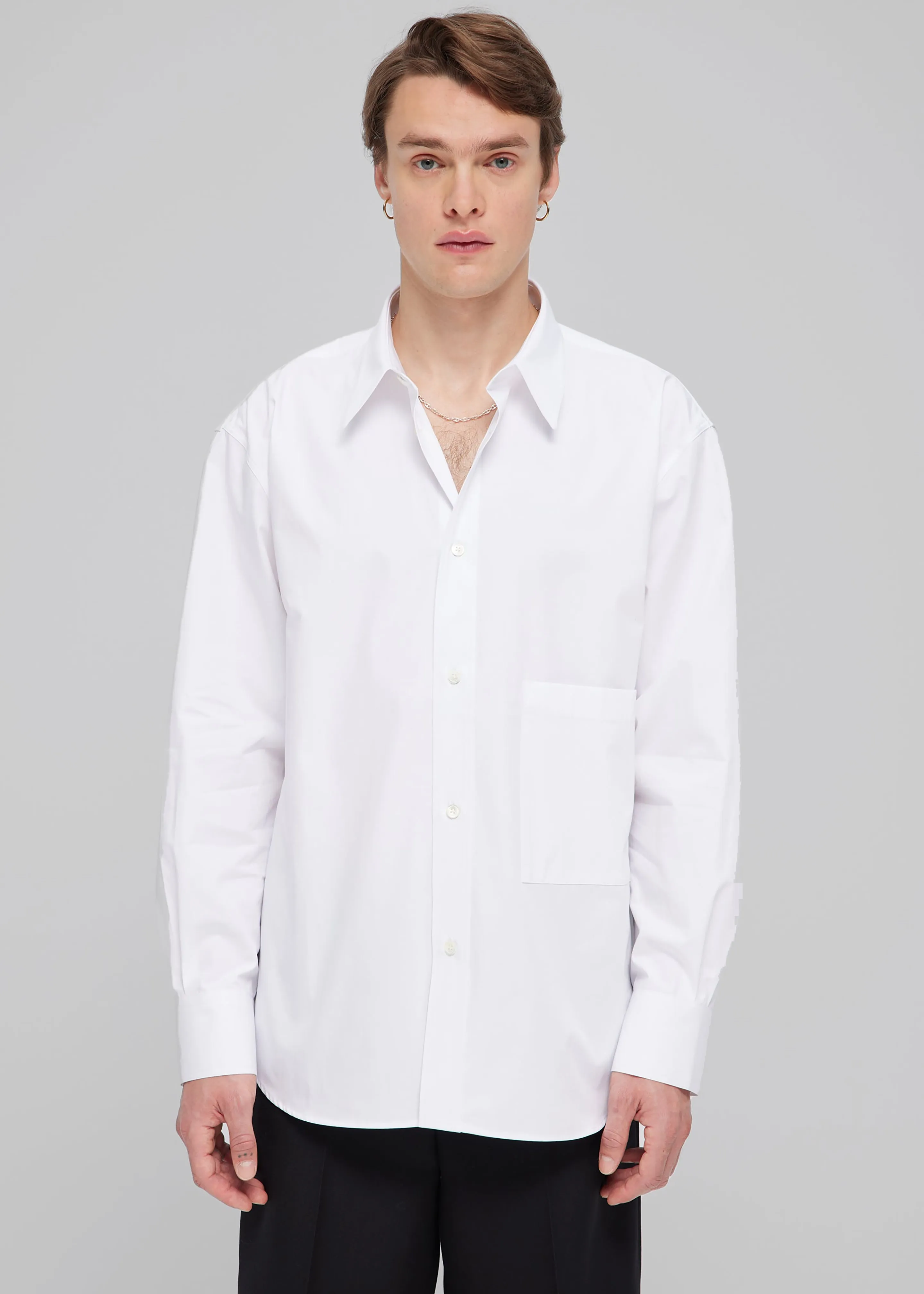 Róhe Unisex Classic Shirt - White sold by Frankie Shop product image thumbnail 5