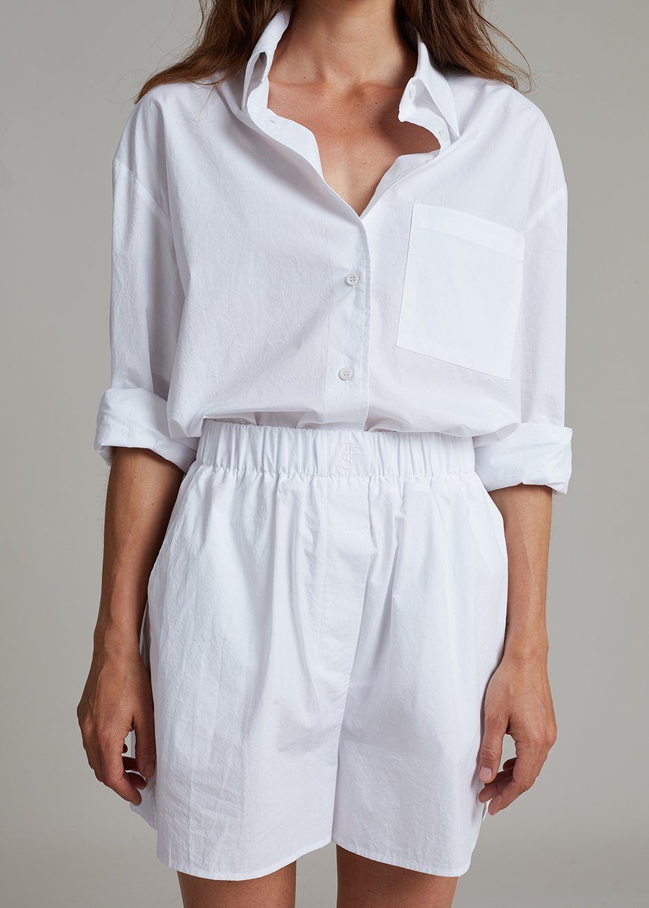 Lui Cotton Boxer Short - White sold by Frankie Shop product image thumbnail 7