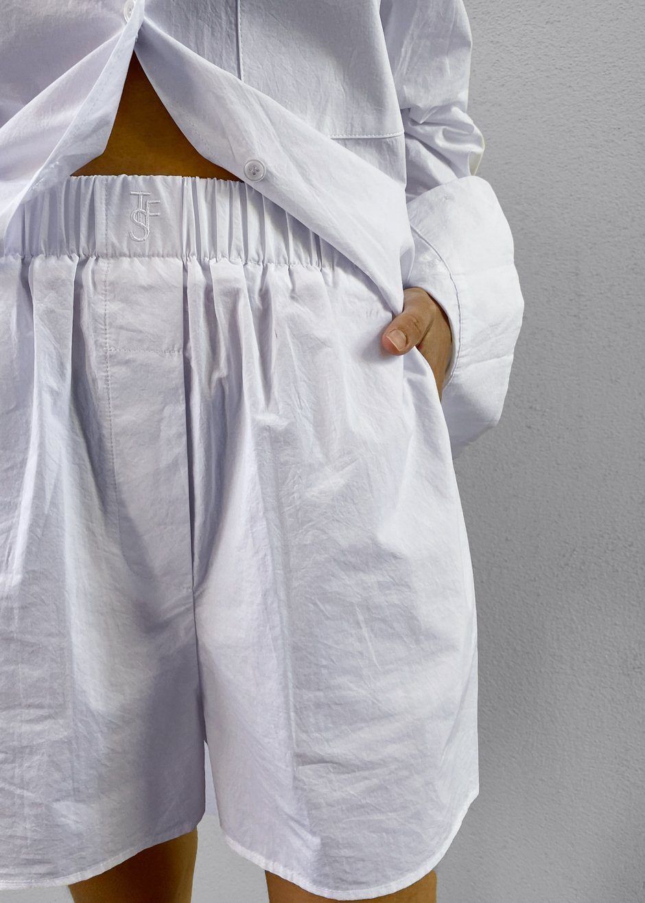 Lui Cotton Boxer Short - White sold by Frankie Shop product image thumbnail 2