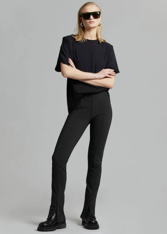 Reya Flare Legging - Black made by Frankie Shop
