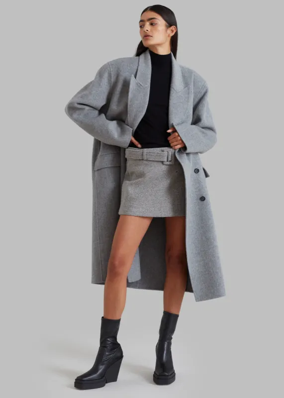 Revna Oversized Coat - Grey made by Frankie Shop