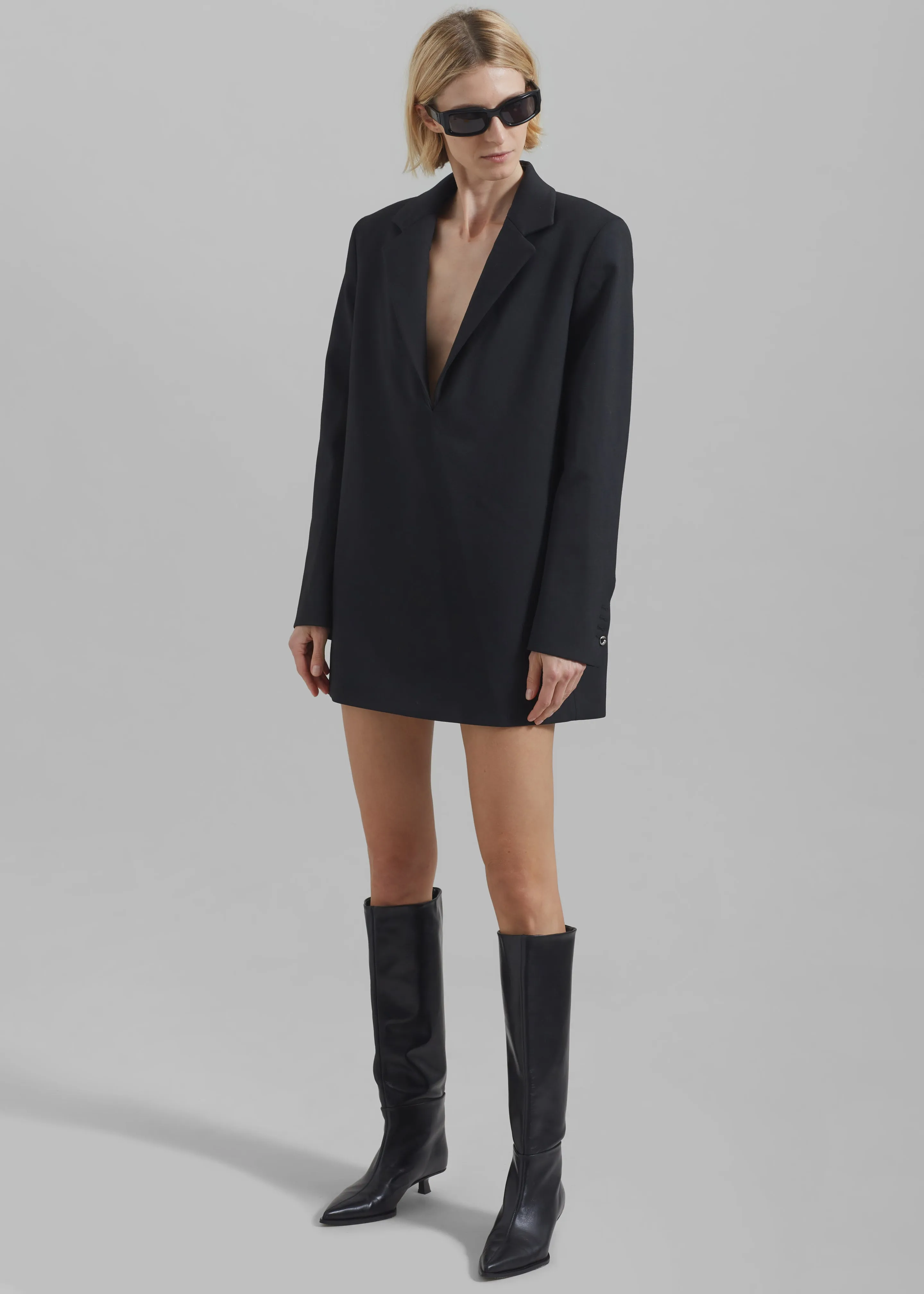Coperni Oversized Tailored Jacket Dress - Black sold by Frankie Shop