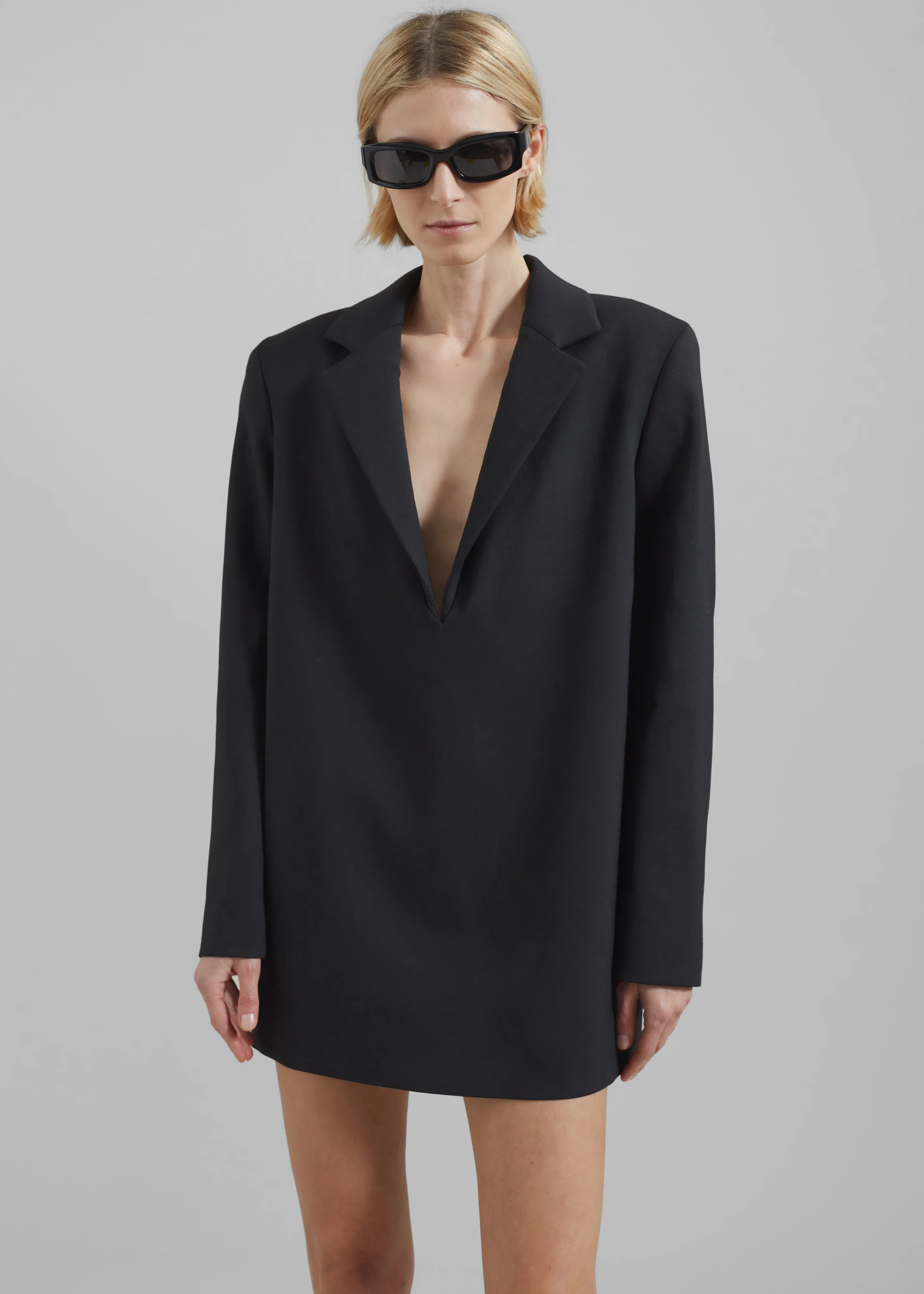 Coperni Oversized Tailored Jacket Dress - Black sold by Frankie Shop product image thumbnail 2