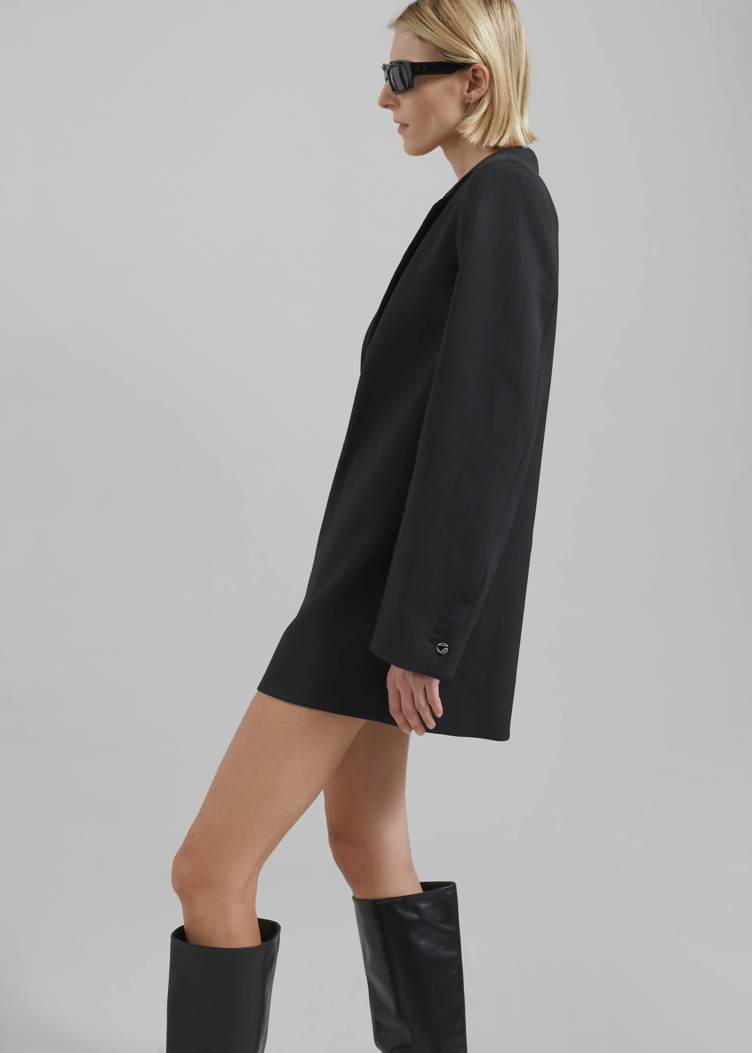 Coperni Oversized Tailored Jacket Dress - Black sold by Frankie Shop product image thumbnail 3