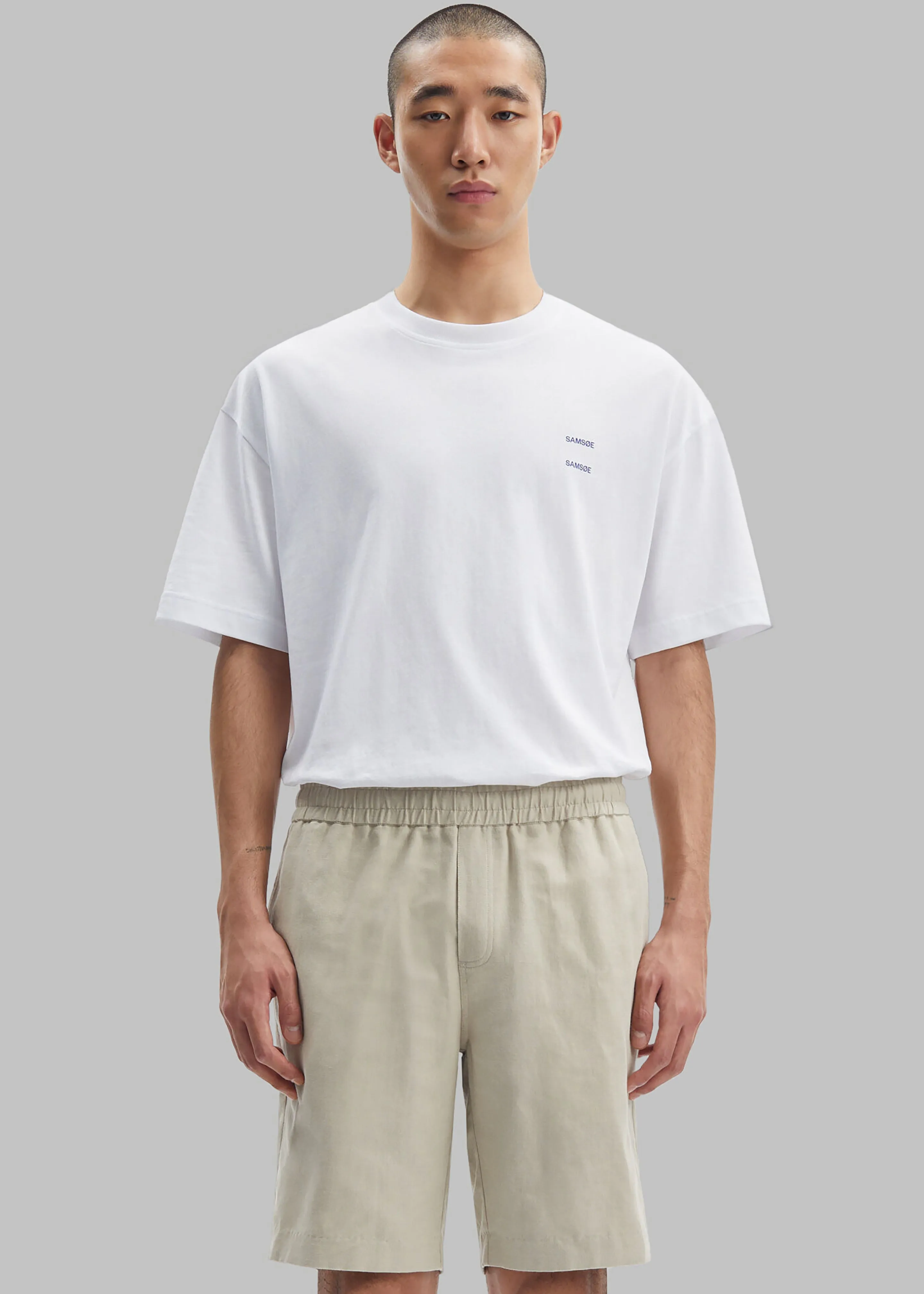 Samsøe Samsøe Smith Shorts - Agate Grey sold by Frankie Shop product image thumbnail 2