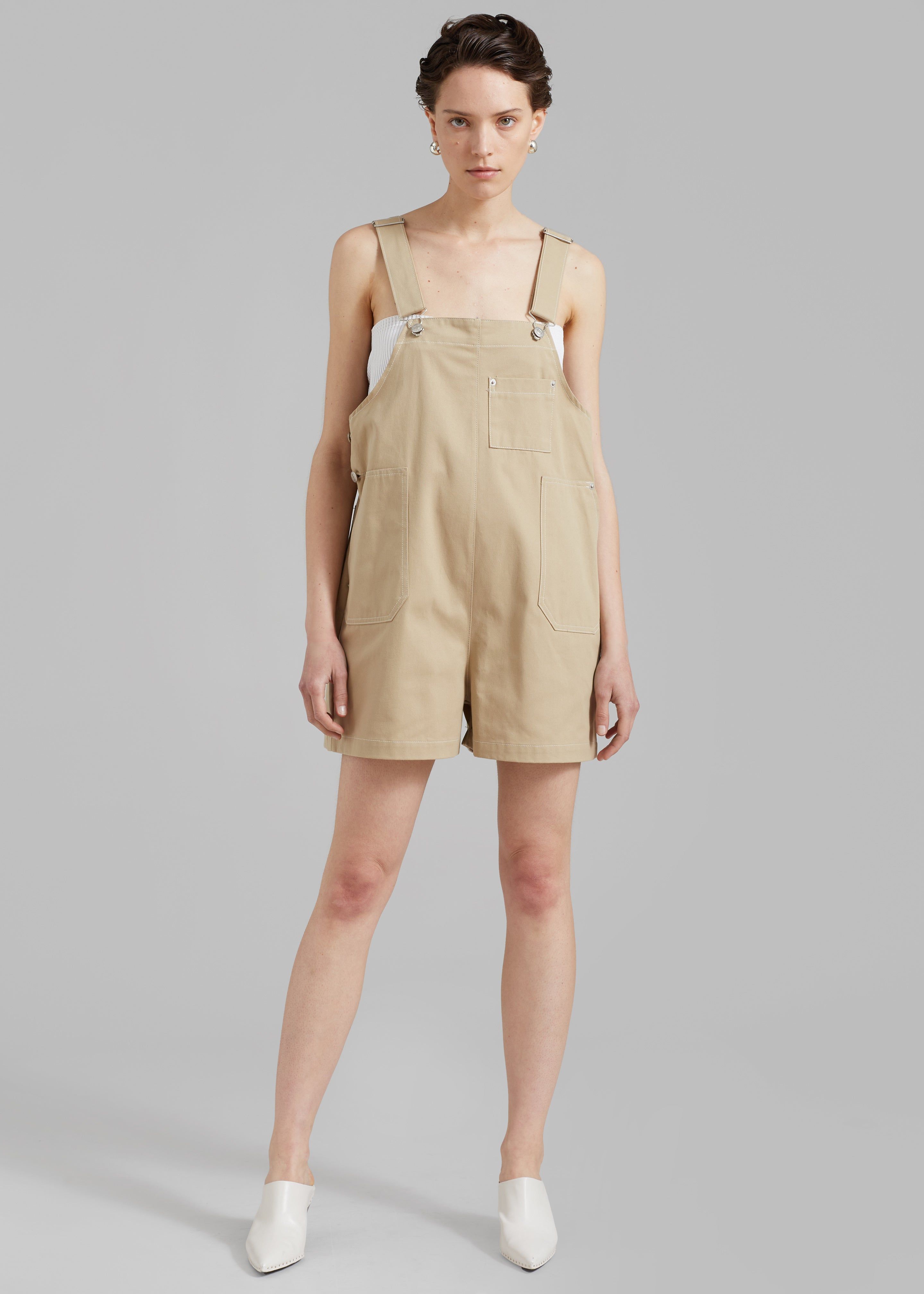 Keeley Overall Shorts - Beige sold by Frankie Shop product image thumbnail 5