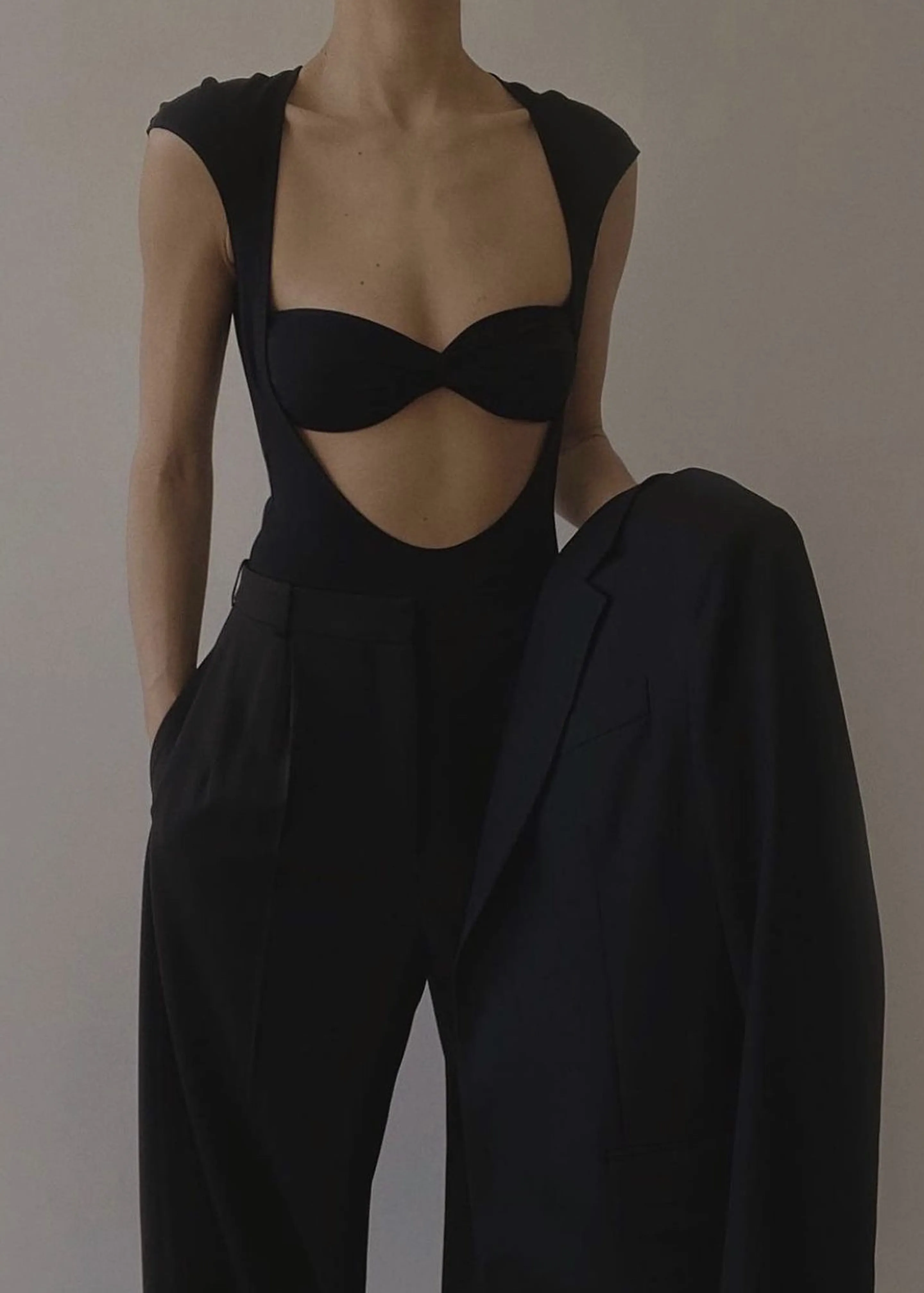 Beaufille Baes Bodysuit - Black sold by Frankie Shop product image thumbnail 3