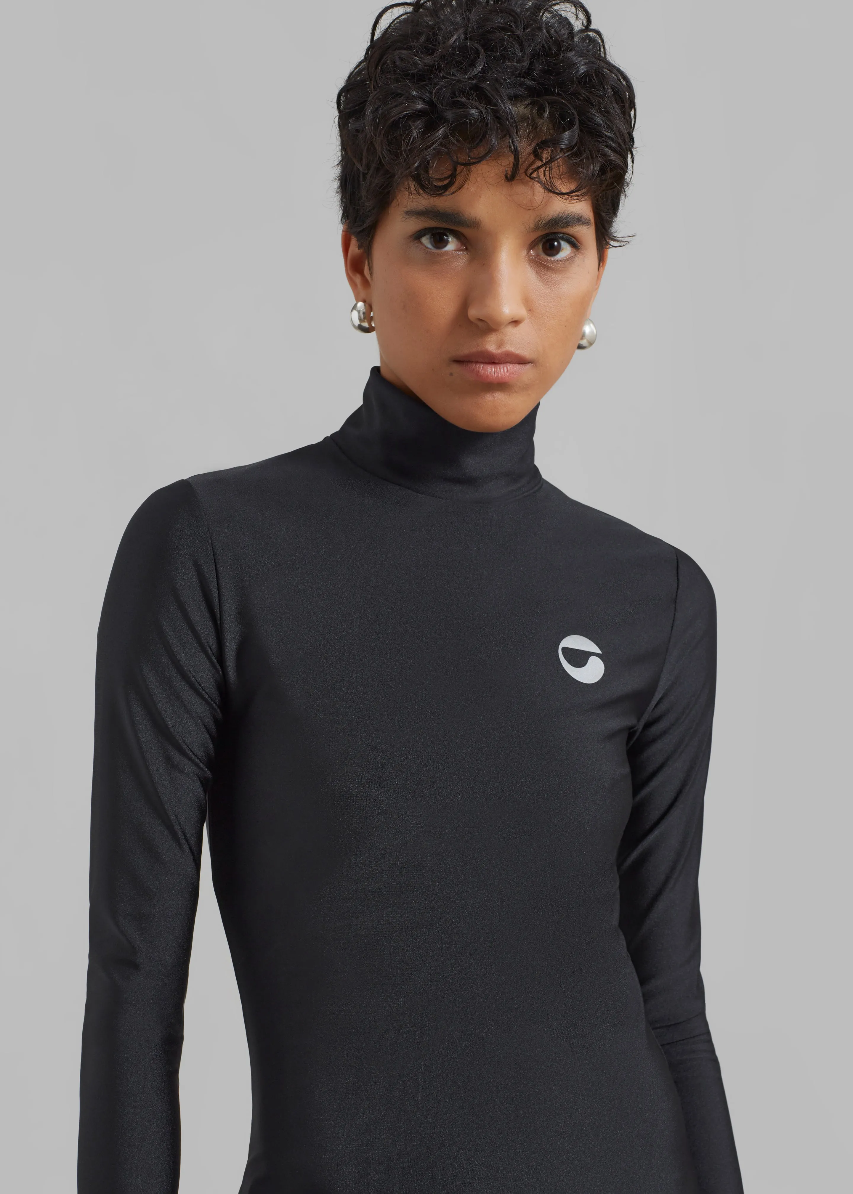 Coperni High Neck Fitted Mini Dress - Black sold by Frankie Shop product image thumbnail 5