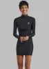 Coperni High Neck Fitted Mini Dress - Black sold by Frankie Shop