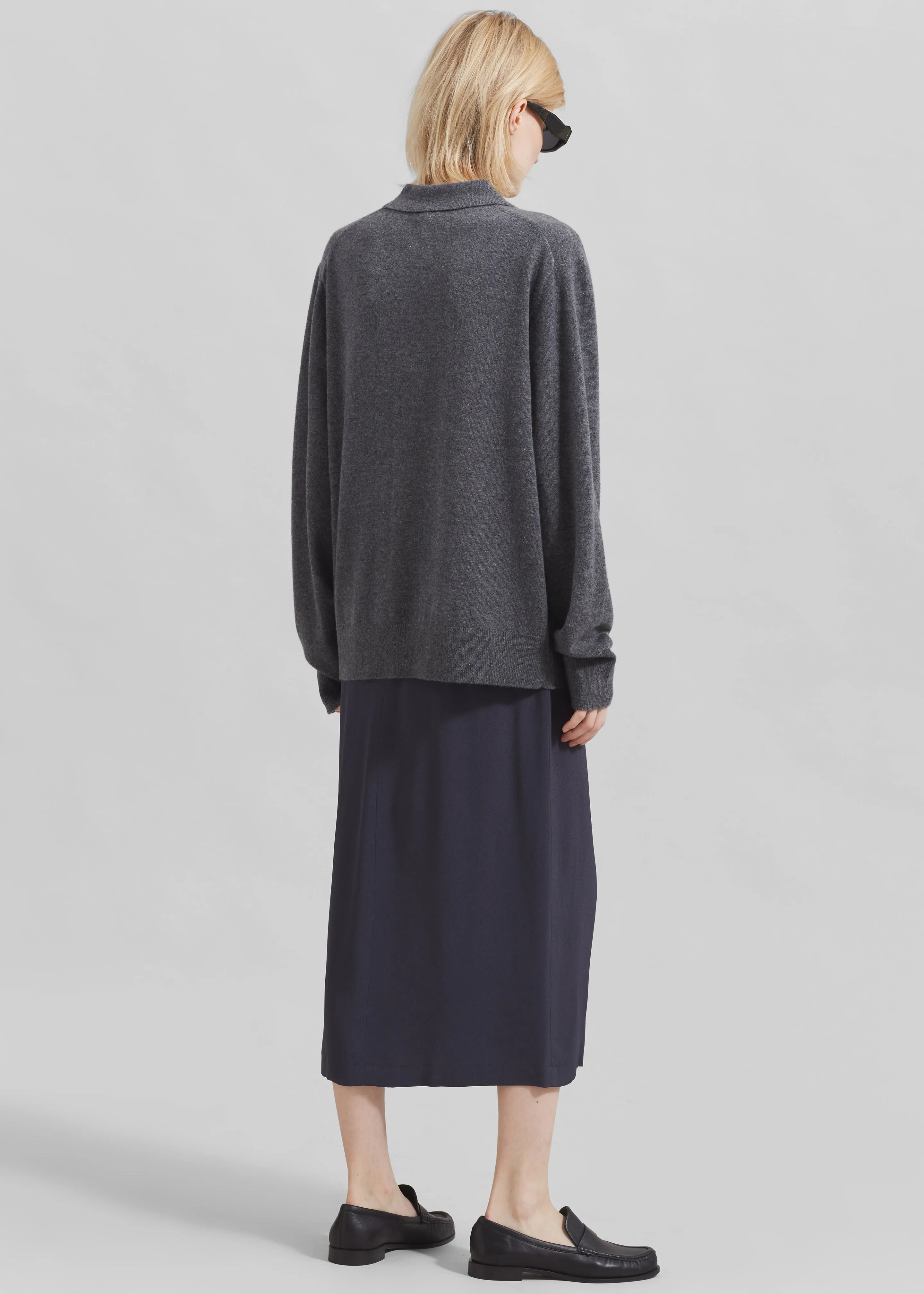 The Garment Como Polo - Grey Melange sold by Frankie Shop product image thumbnail 5