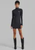 Coperni High Neck Fitted Mini Dress - Black sold by Frankie Shop