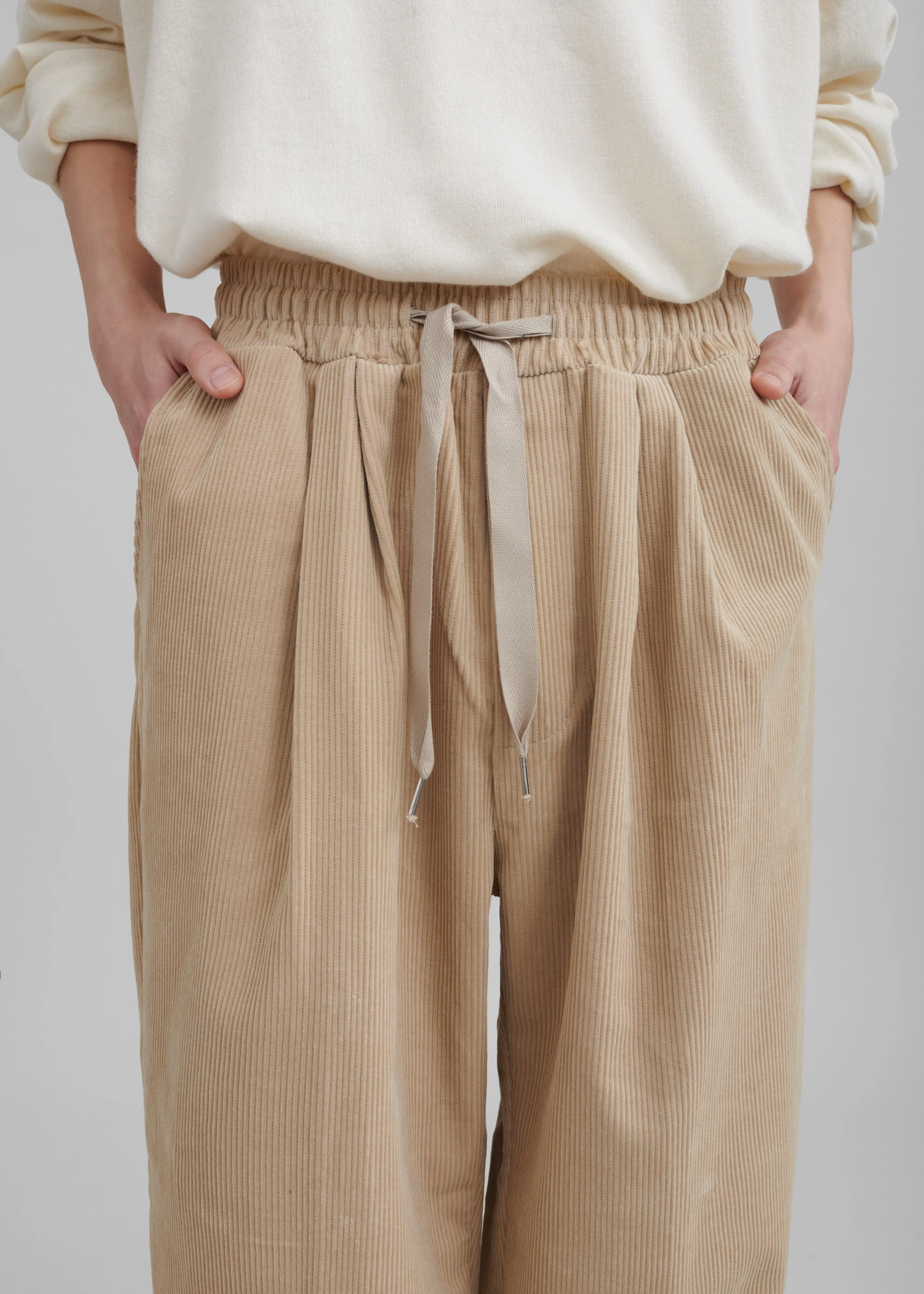Brixton Corduroy Joggers - Beige sold by Frankie Shop product image thumbnail 3