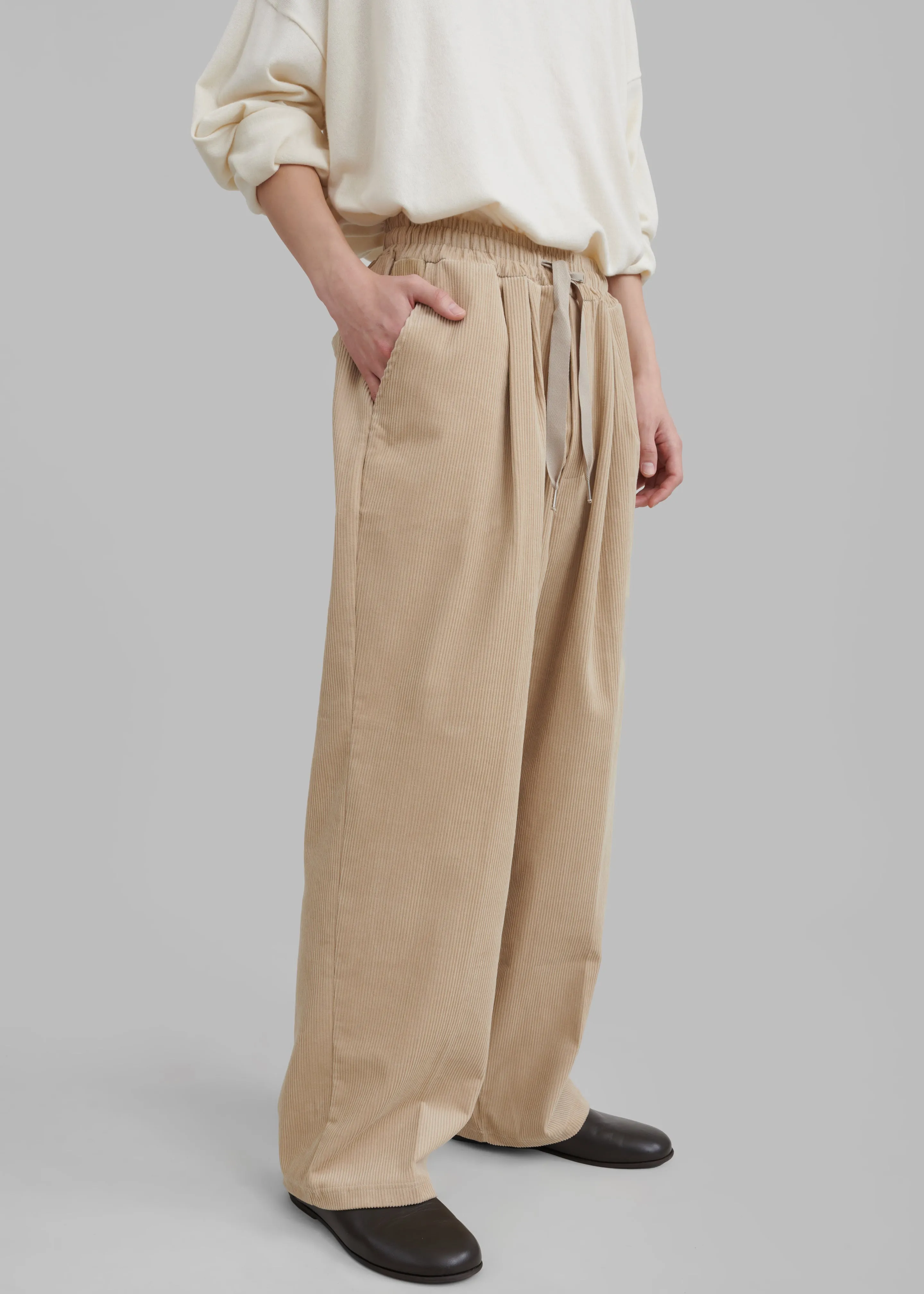 Brixton Corduroy Joggers - Beige sold by Frankie Shop product image thumbnail 4