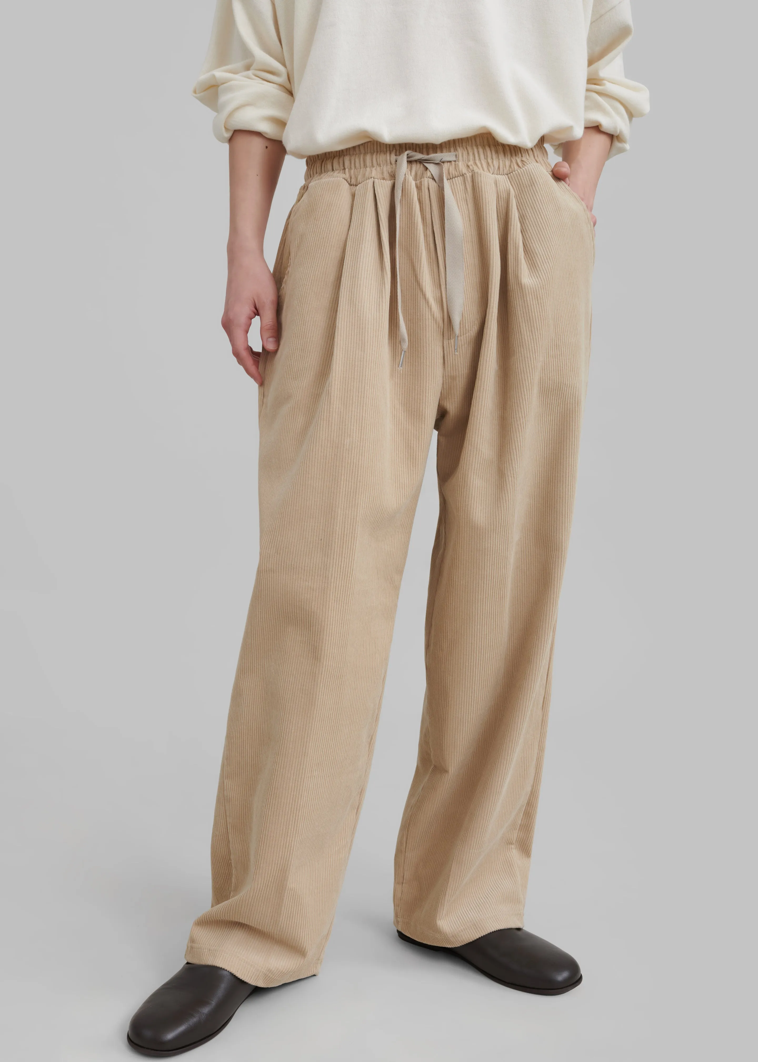 Brixton Corduroy Joggers - Beige sold by Frankie Shop