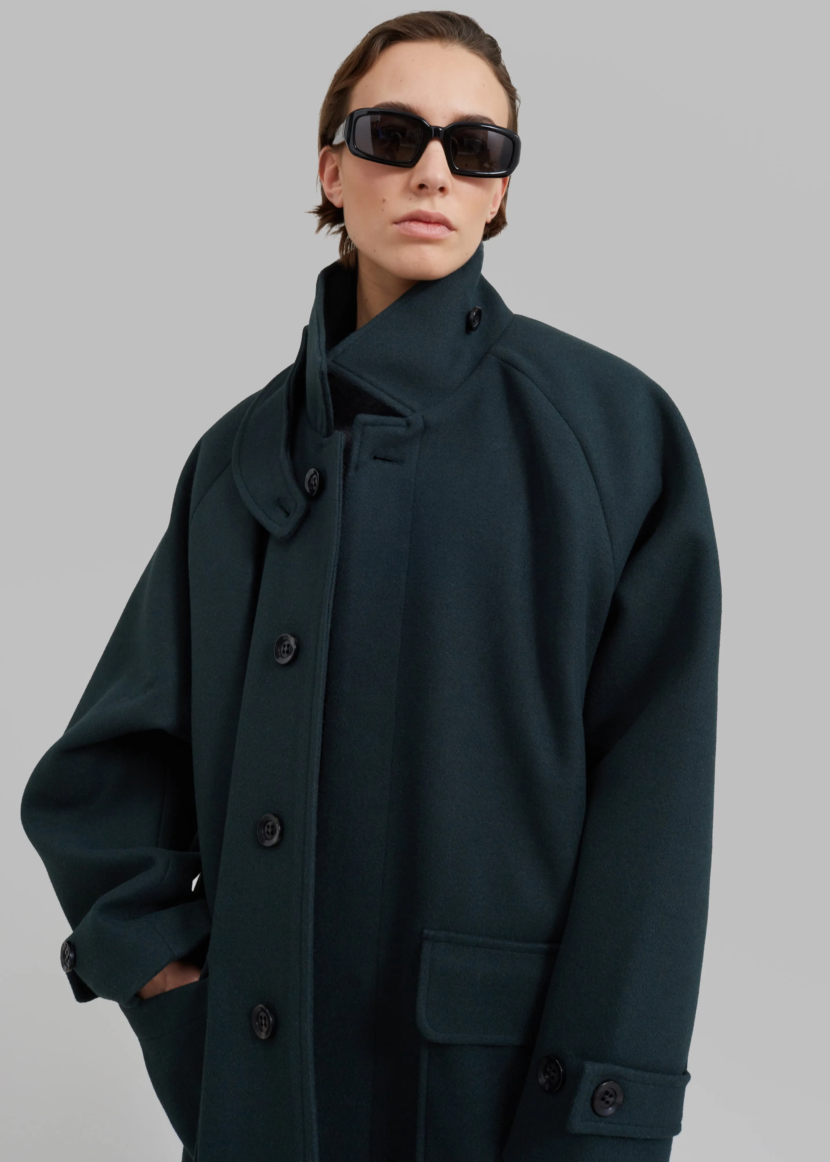 Winifred Coat - Deep Teal sold by Frankie Shop product image thumbnail 5