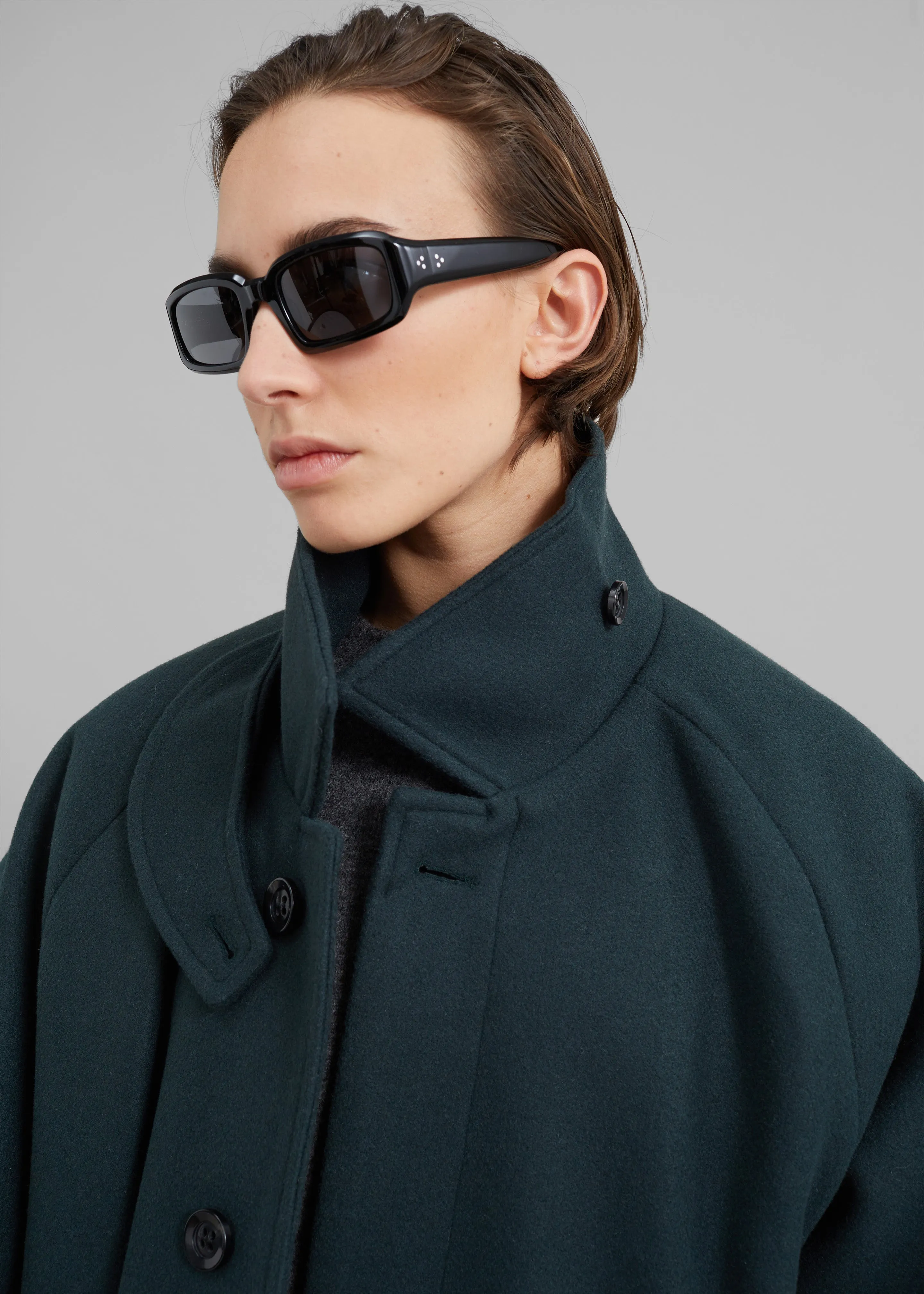 Winifred Coat - Deep Teal sold by Frankie Shop product image thumbnail 4