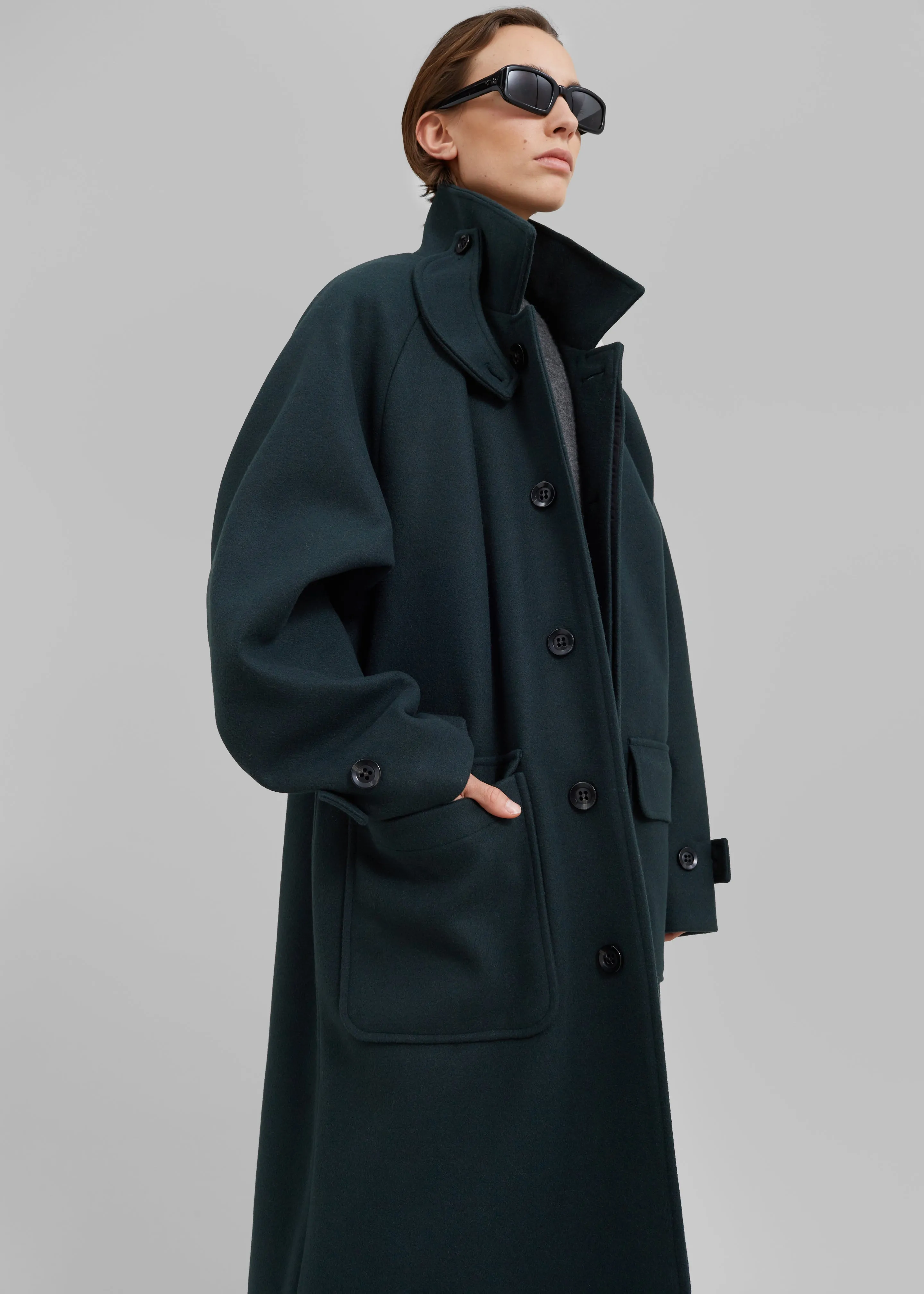 Winifred Coat - Deep Teal sold by Frankie Shop product image thumbnail 2
