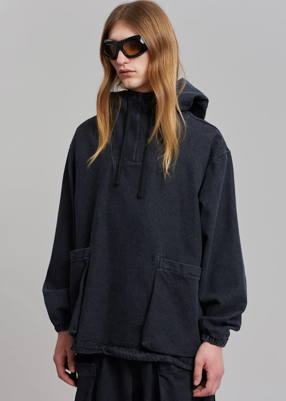 Cliff Denim Hoodie - Black sold by Frankie Shop product image thumbnail 5