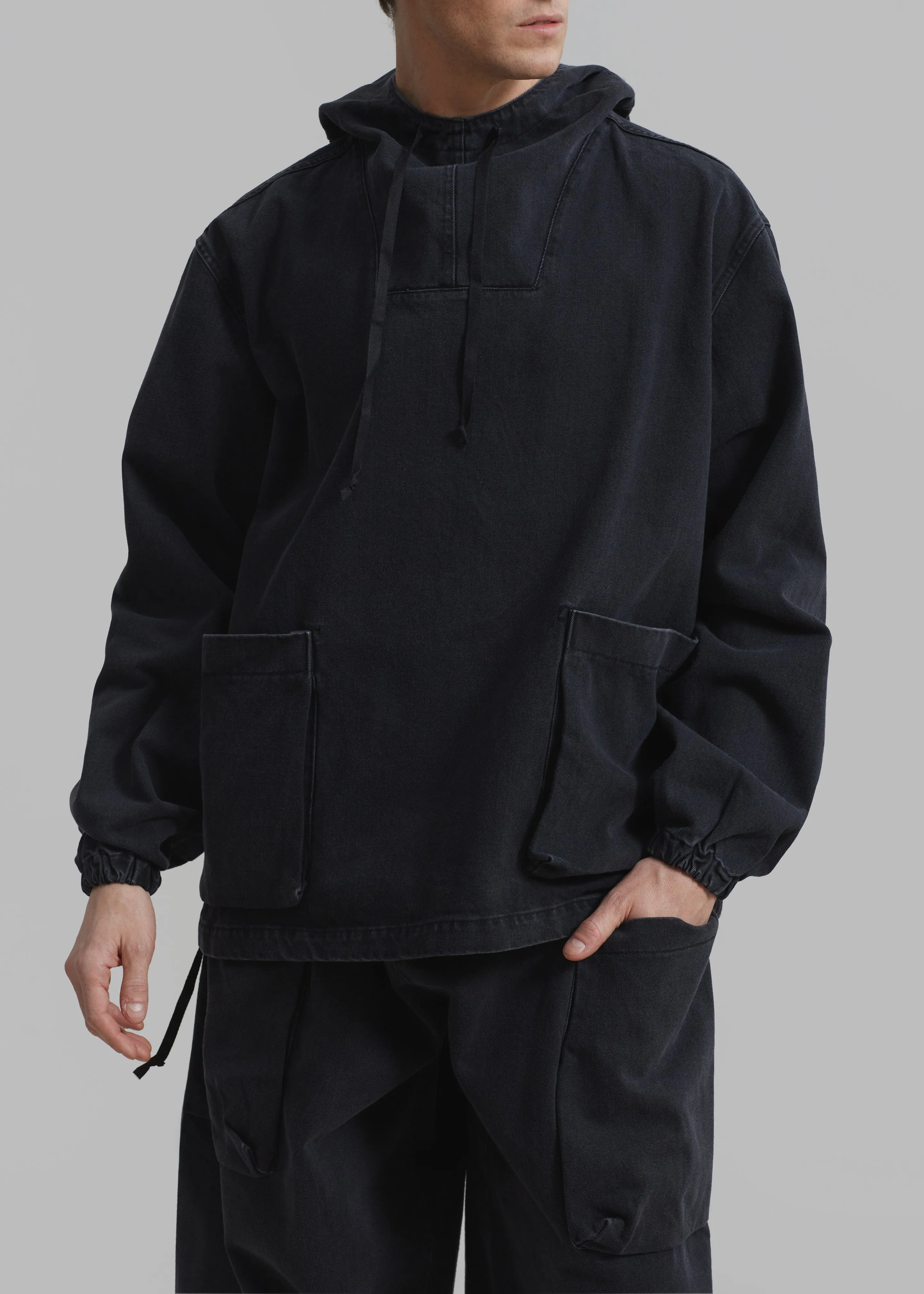 Cliff Denim Hoodie - Black sold by Frankie Shop product image thumbnail 2