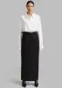Becca Pencil Skirt - Black Pinstripe sold by Frankie Shop