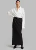 Becca Pencil Skirt - Black Pinstripe sold by Frankie Shop