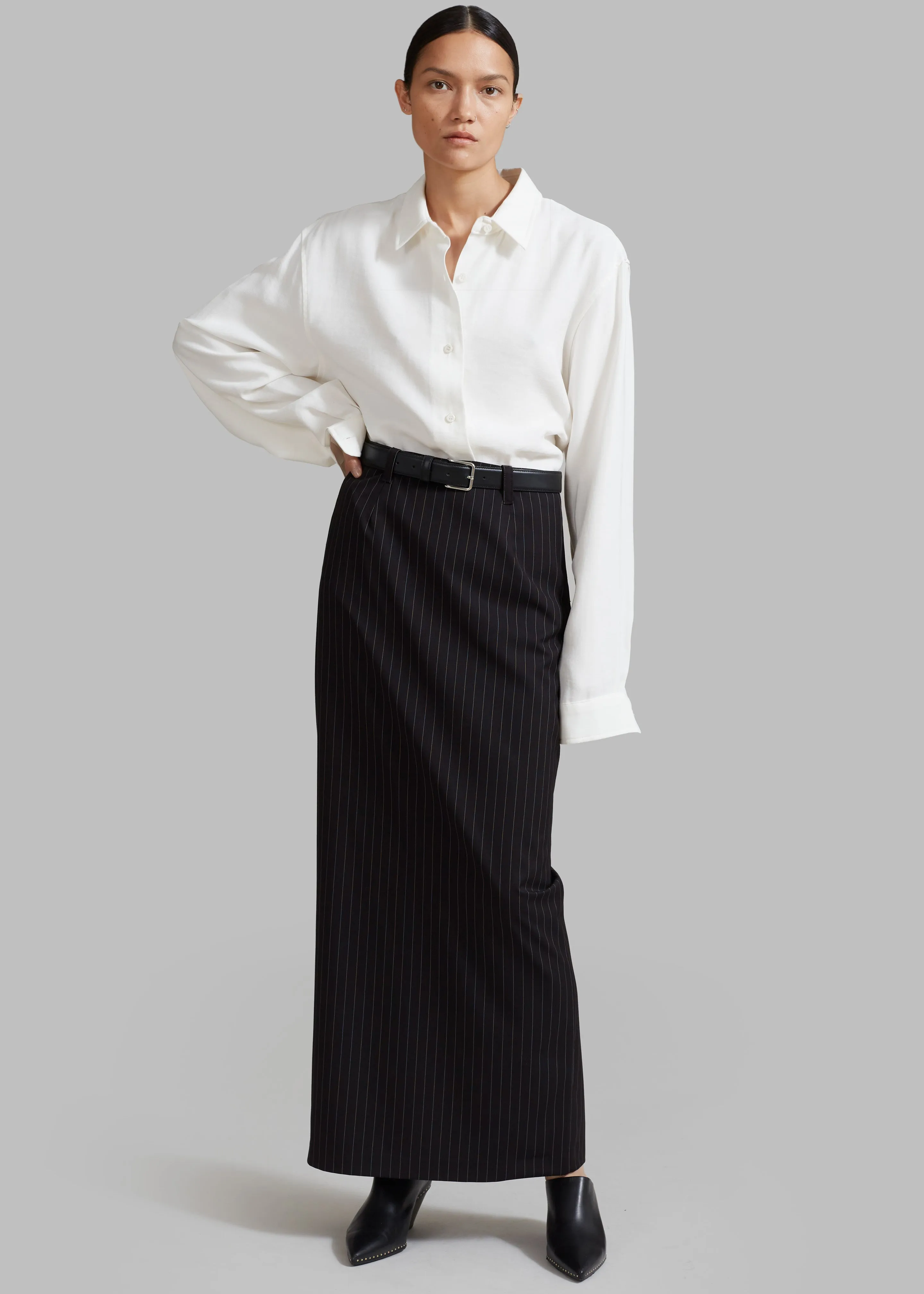 Becca Pencil Skirt - Black Pinstripe sold by Frankie Shop product image thumbnail 2
