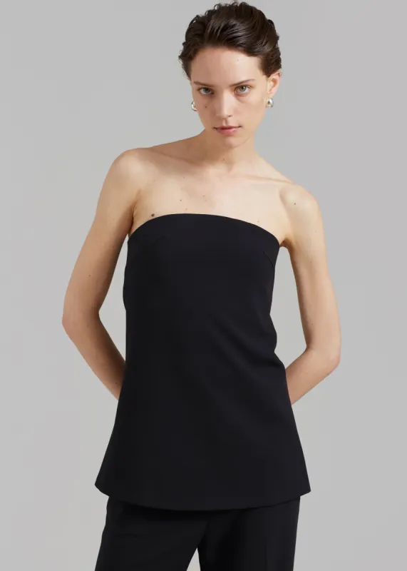 Kit Strapless Top - Black sold by Frankie Shop