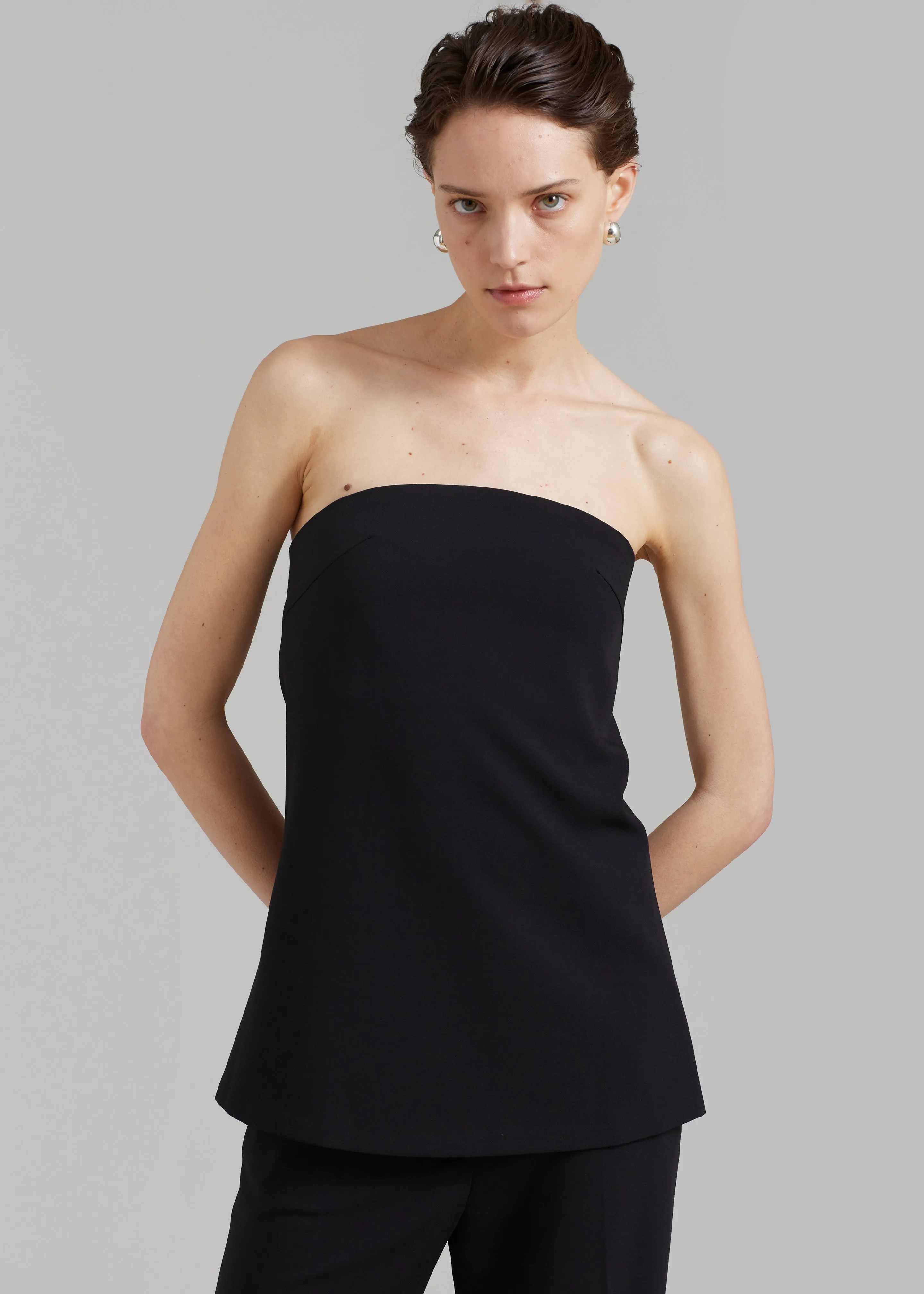 Kit Strapless Top - Black sold by Frankie Shop