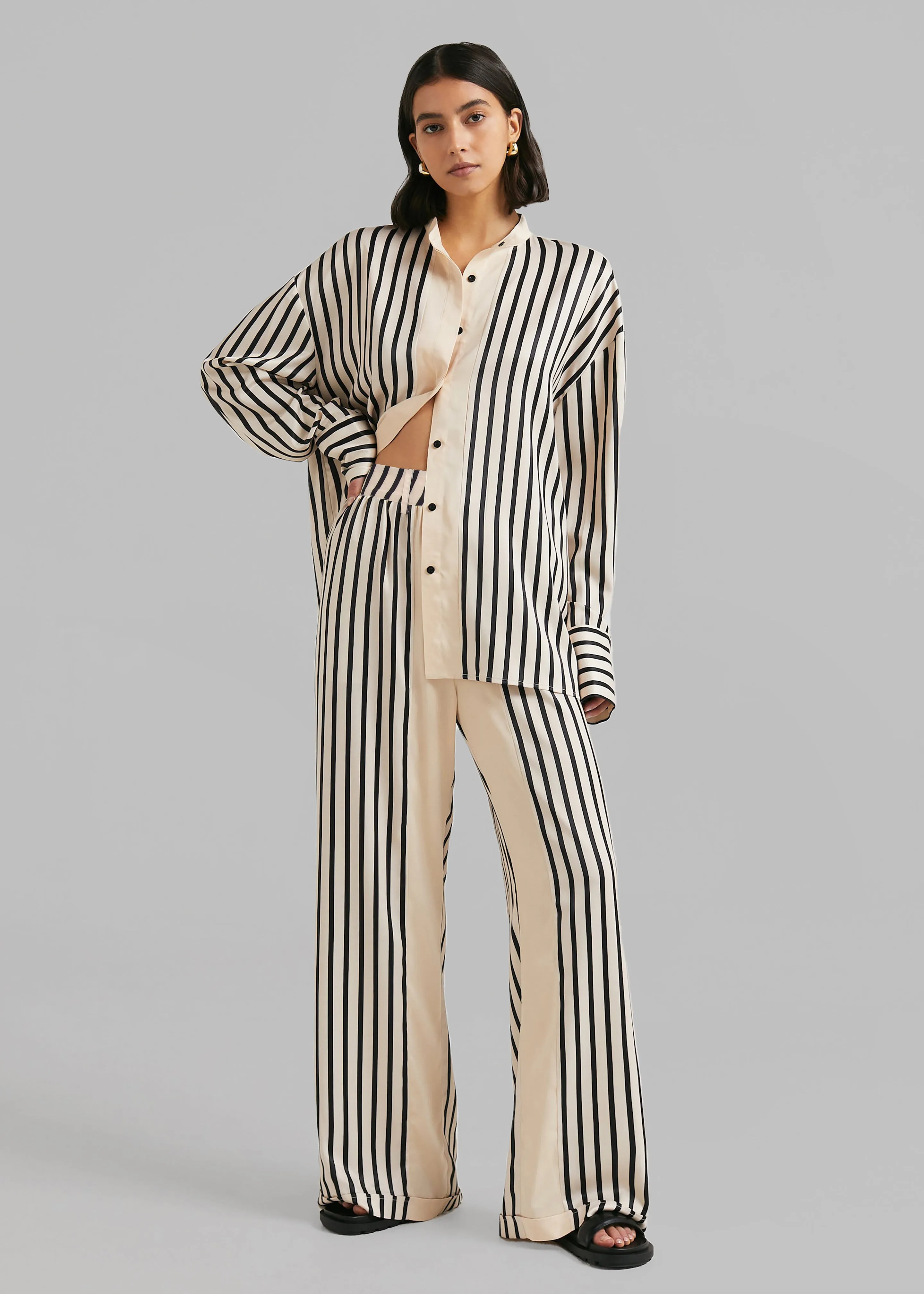 Solaqua The Resort Pants - Black/Off White sold by Frankie Shop product image thumbnail 3