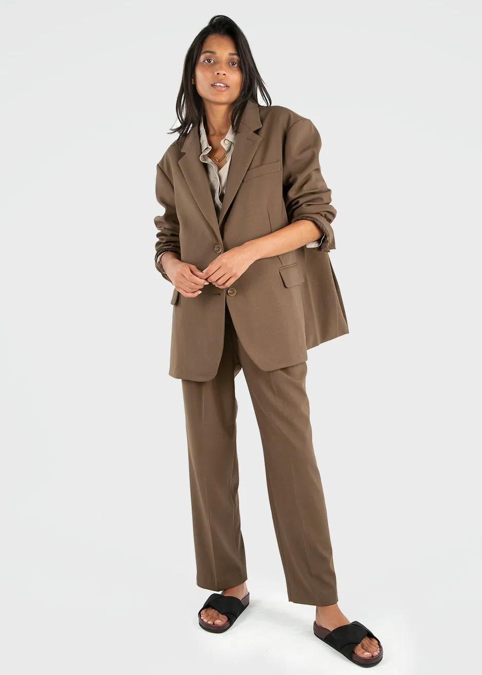 Bea Suit Pants - Chocolate sold by Frankie Shop product image thumbnail 5