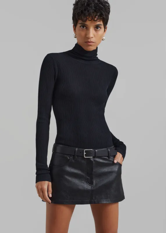 Nova Micro Skirt - Black sold by Frankie Shop