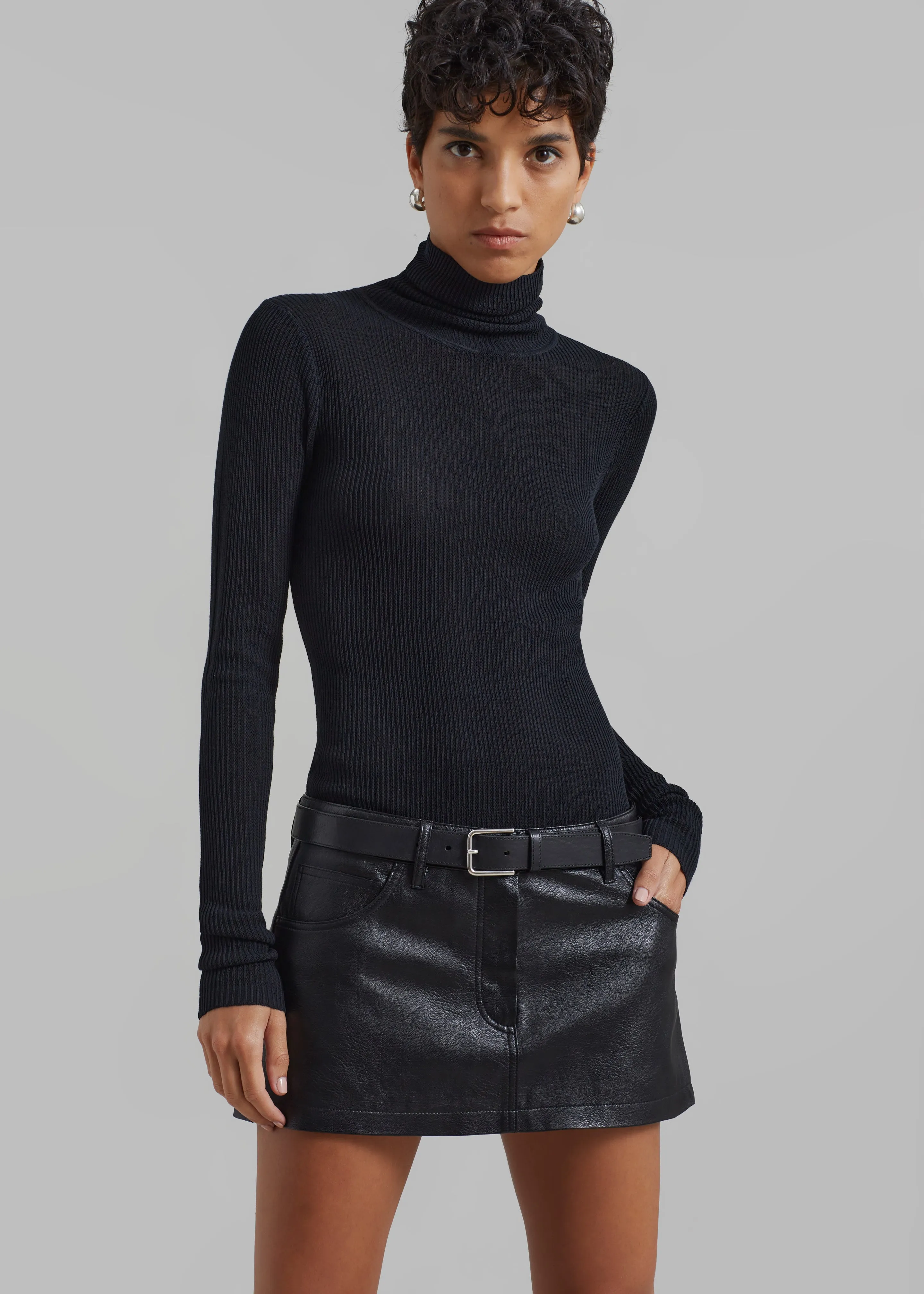 Nova Micro Skirt - Black sold by Frankie Shop